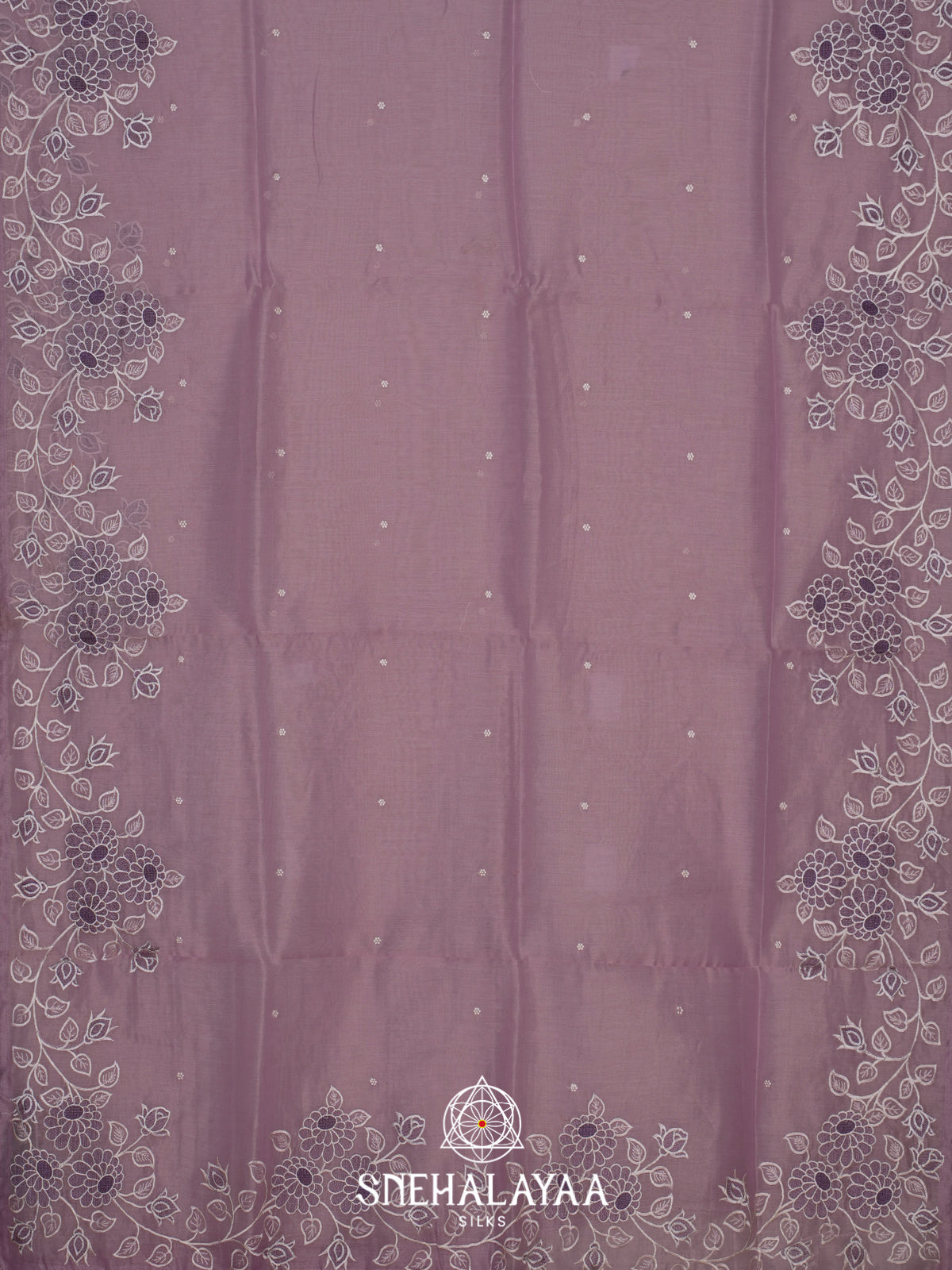 Lavender Linen Saree