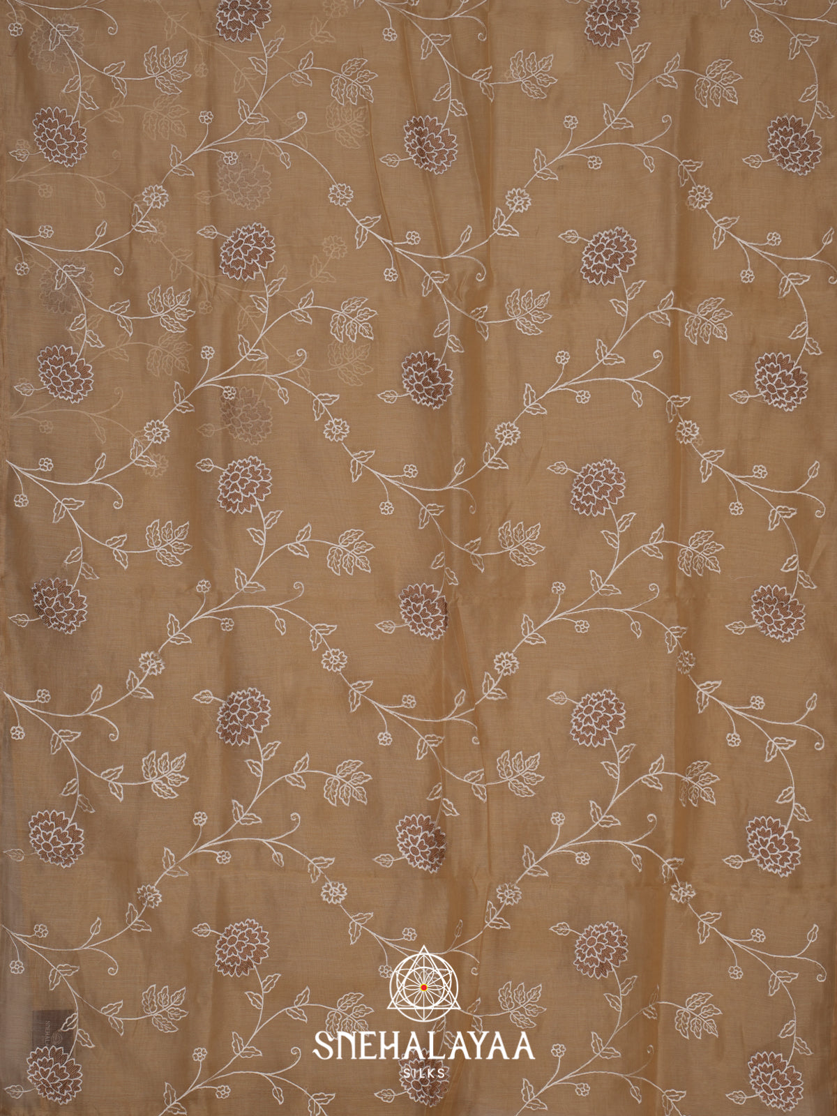 Beige Linen Saree