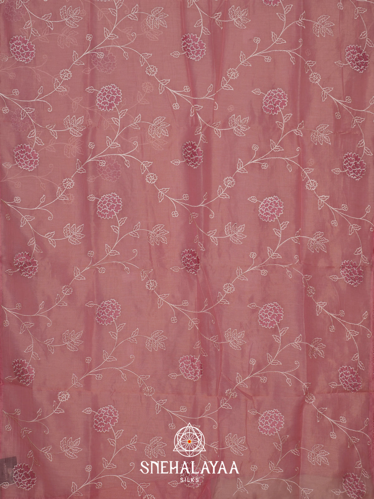 Pink Linen Saree