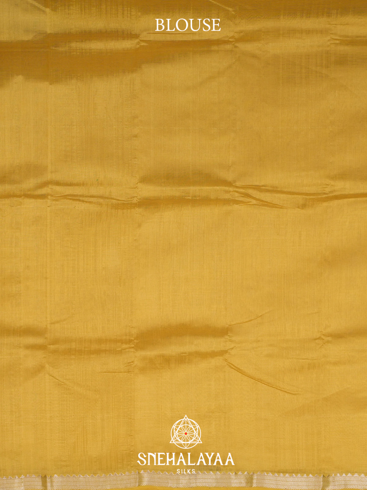 Mustard Yellow  Mangalagiri Silk Cotton Saree with Printed Blouse