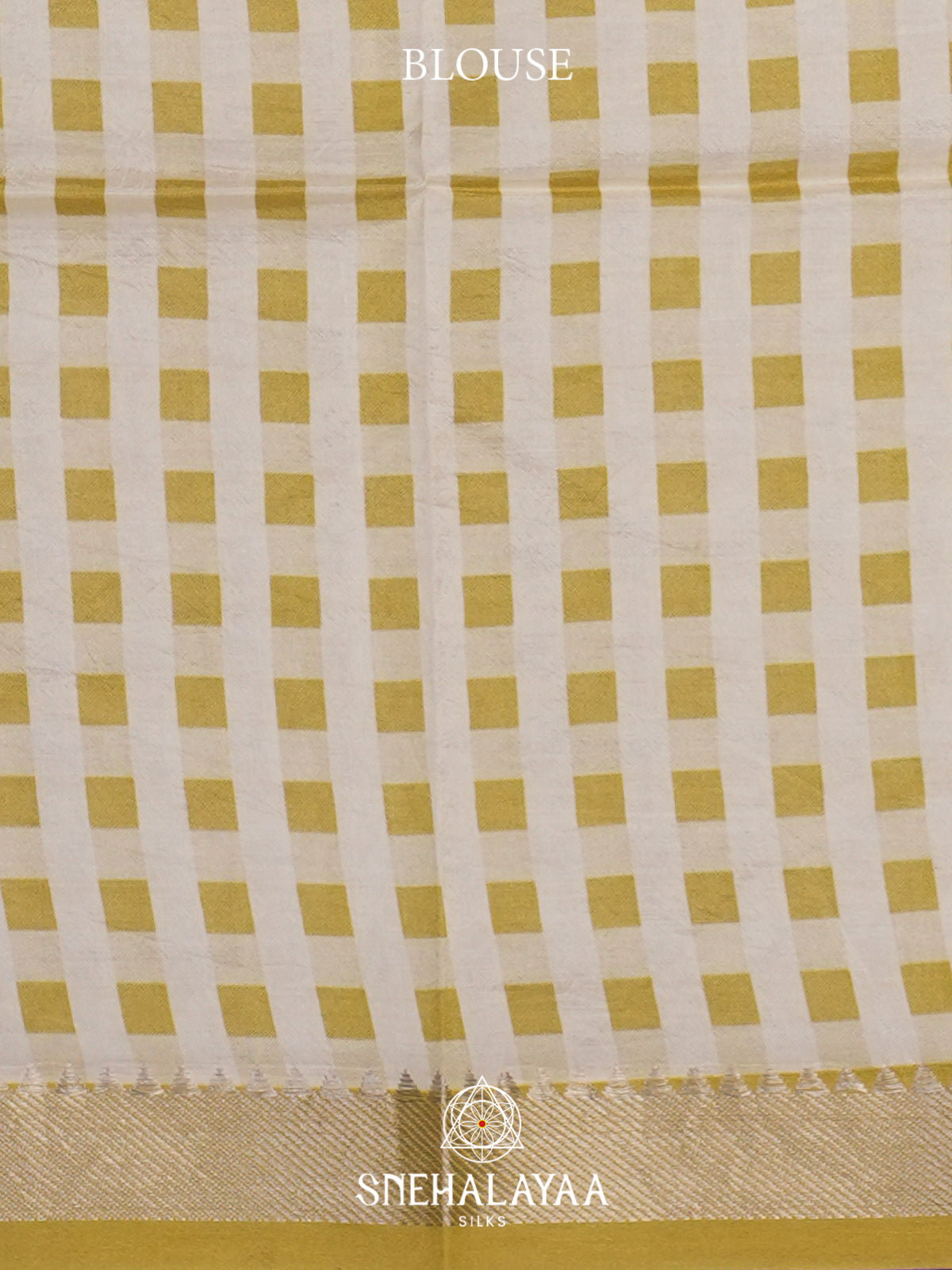 Mustard Yellow  Mangalagiri Silk Cotton Saree with Printed Blouse
