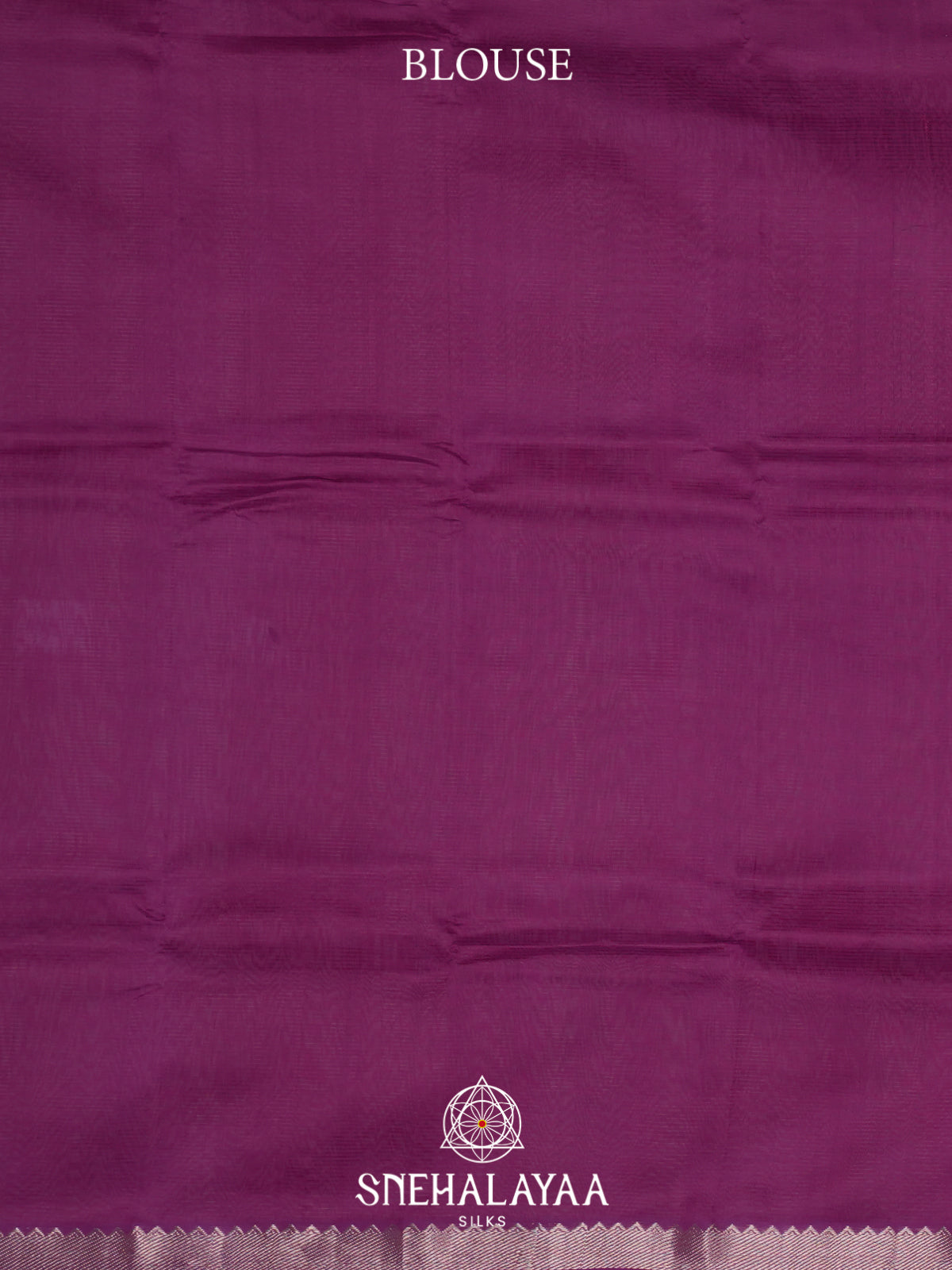 Magenta  Mangalagiri Silk Cotton Saree with Printed Blouse