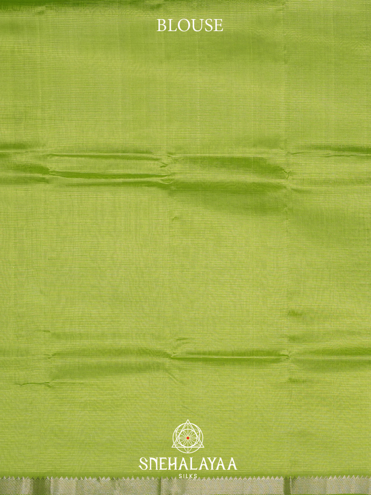 Green  Mangalagiri Silk Cotton Saree with Printed Blouse