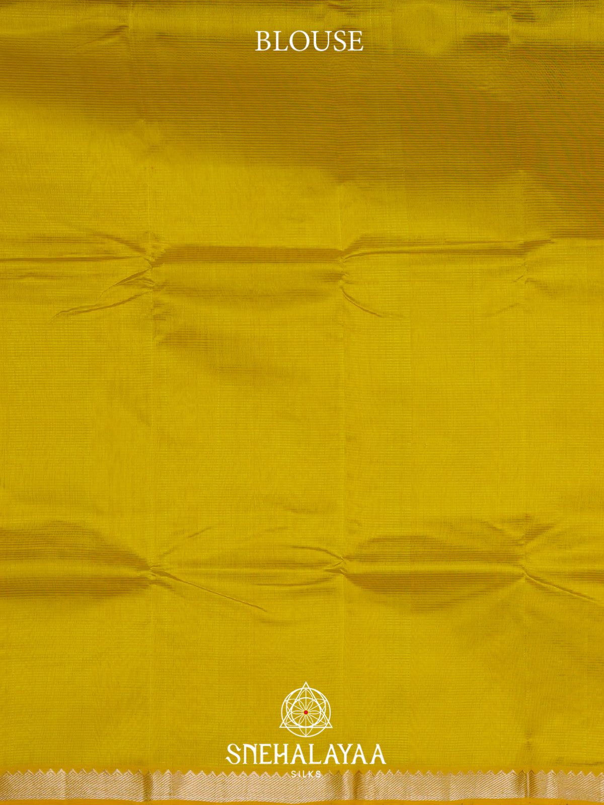 Lime Yellow  Mangalagiri Silk Cotton Saree with Printed Blouse
