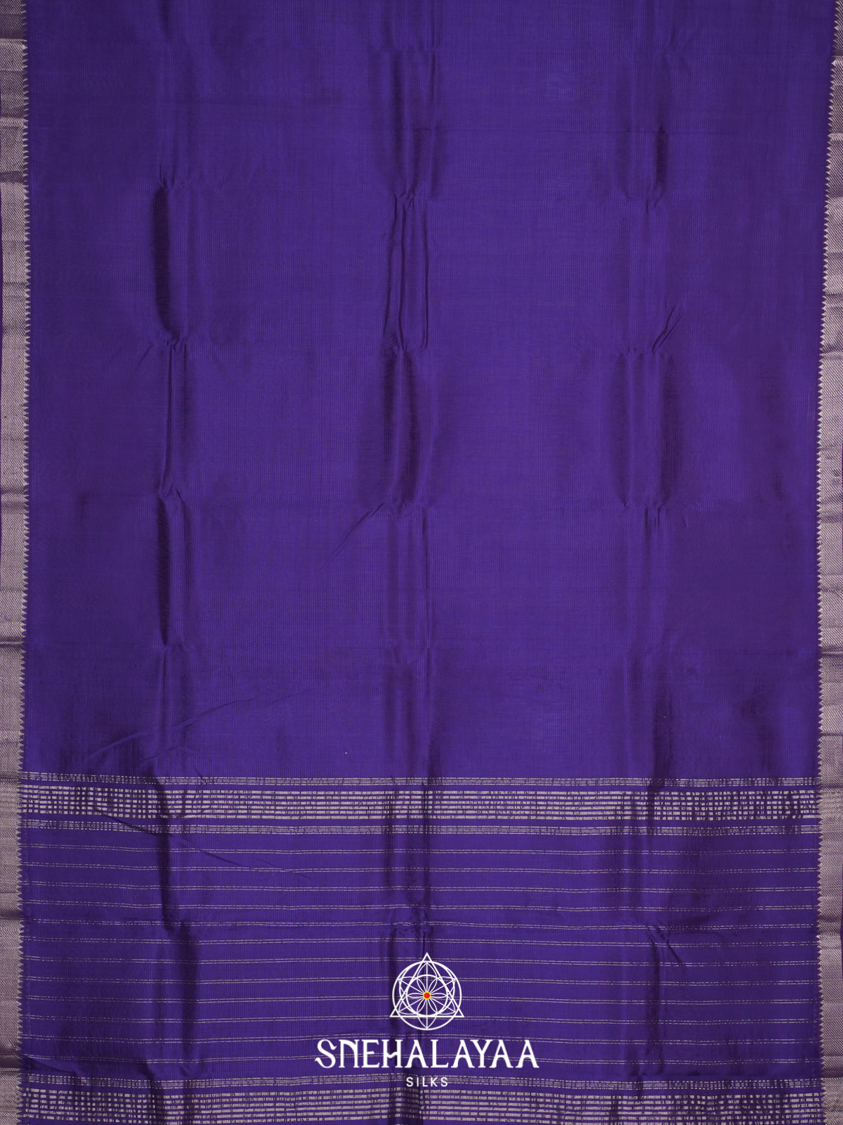 Blue  Mangalagiri Silk Cotton Saree with Printed Blouse