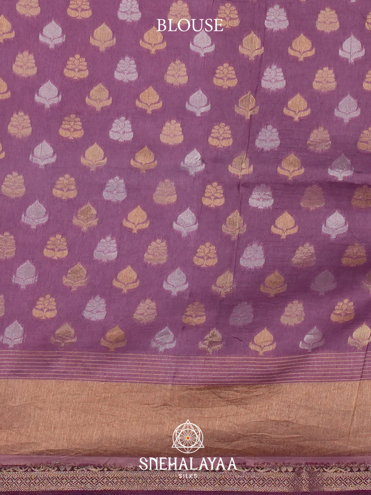 Purple Crushed Tissue Saree