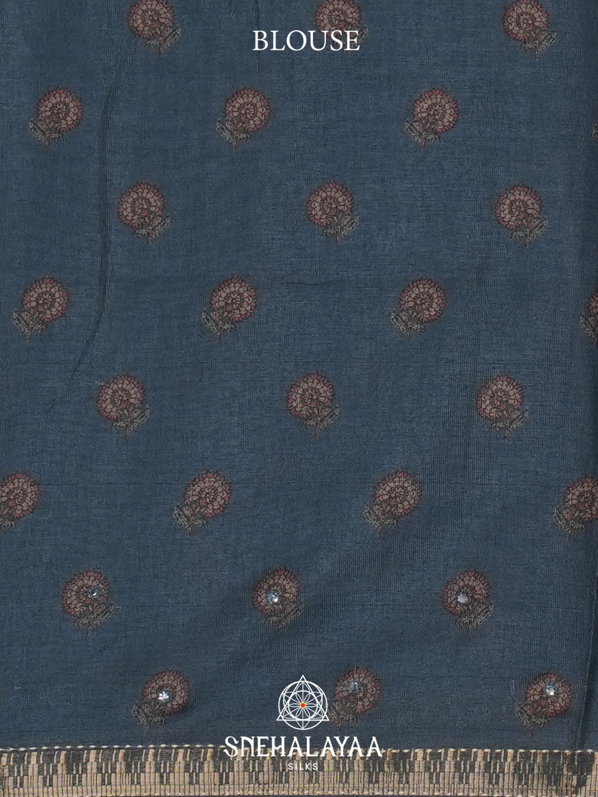 Slate Grey Tussar Saree