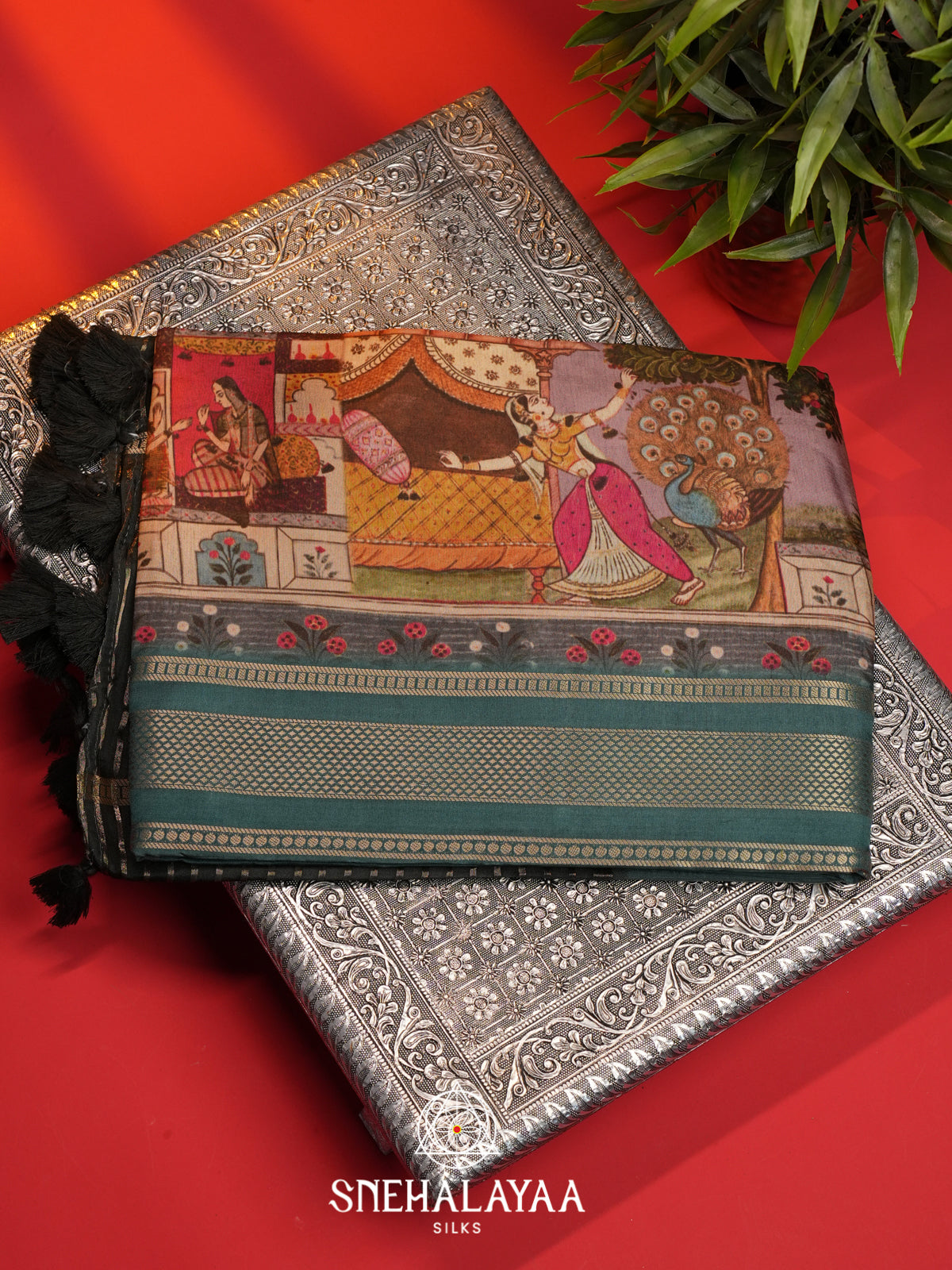Mauve Dola Silk Saree