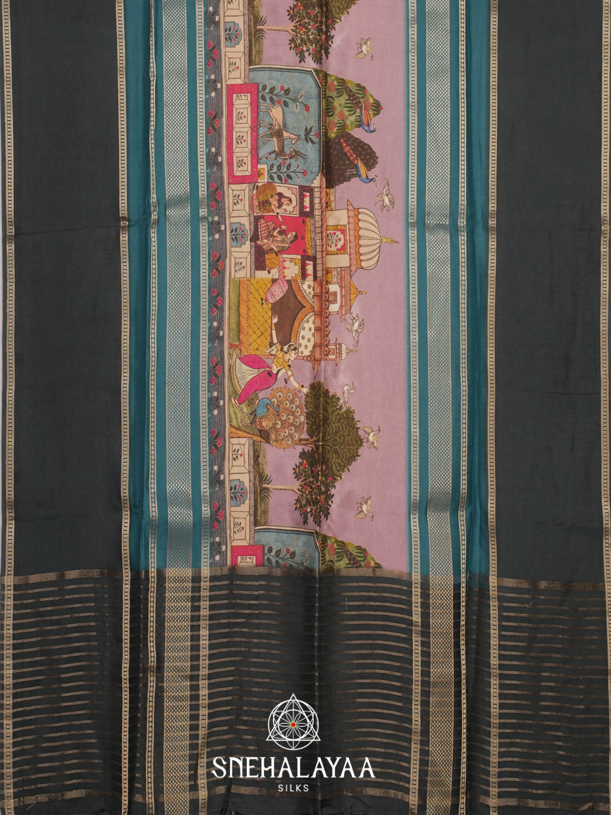 Mauve Dola Silk Saree