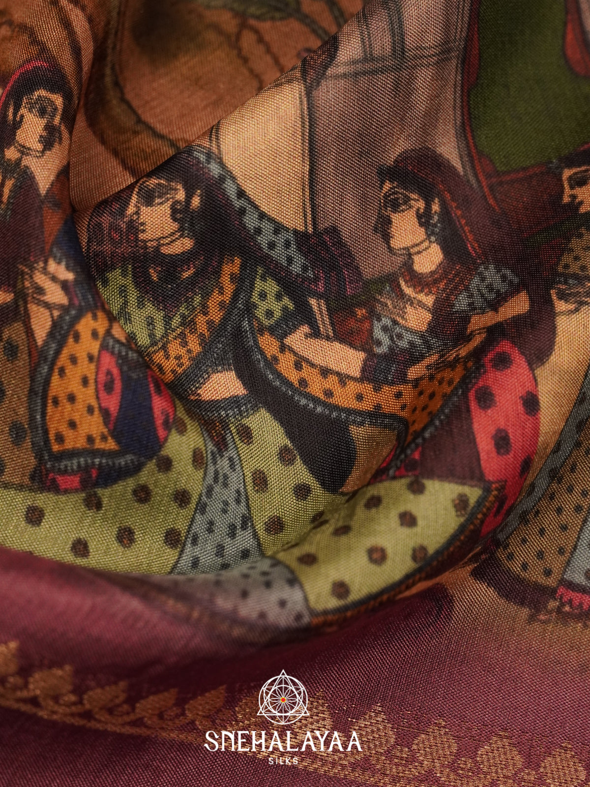 Multi Colour Dola Silk Saree