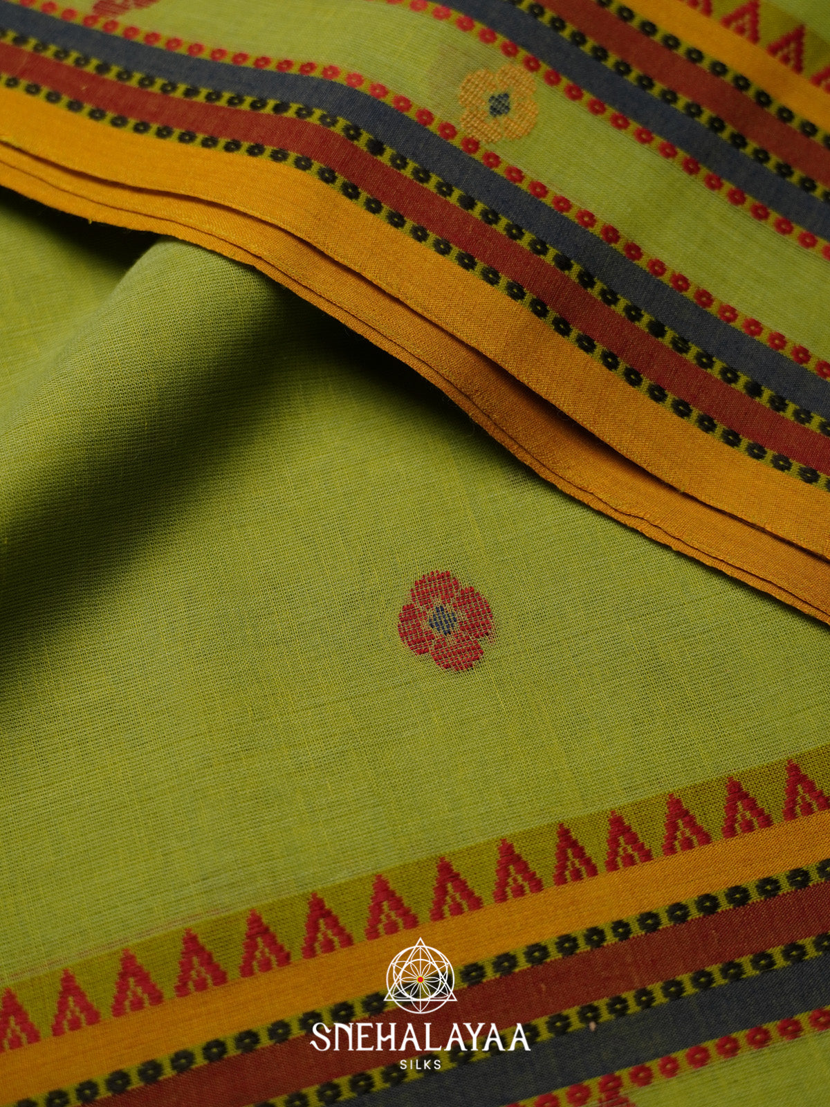 Green Bengal Cotton Saree