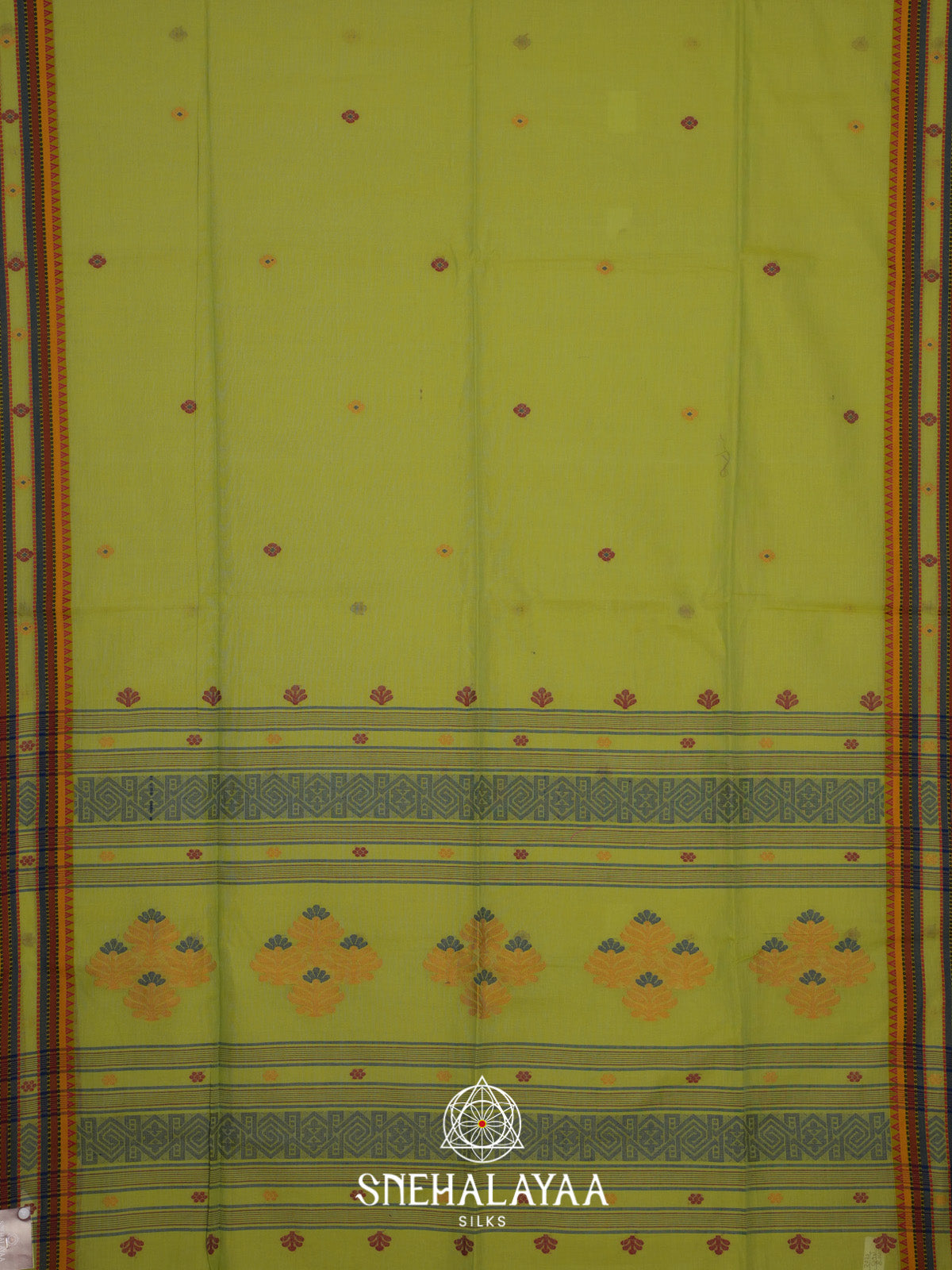 Green Bengal Cotton Saree