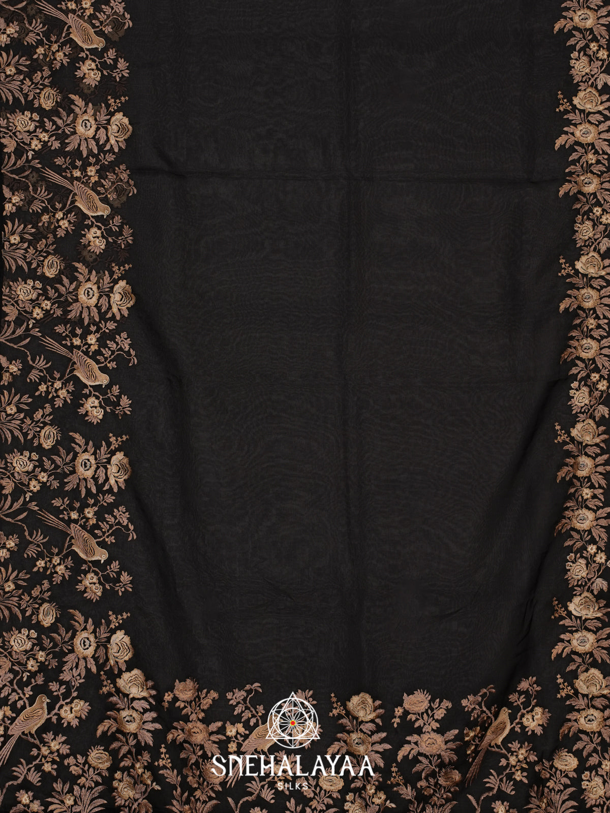 Black Organza Saree