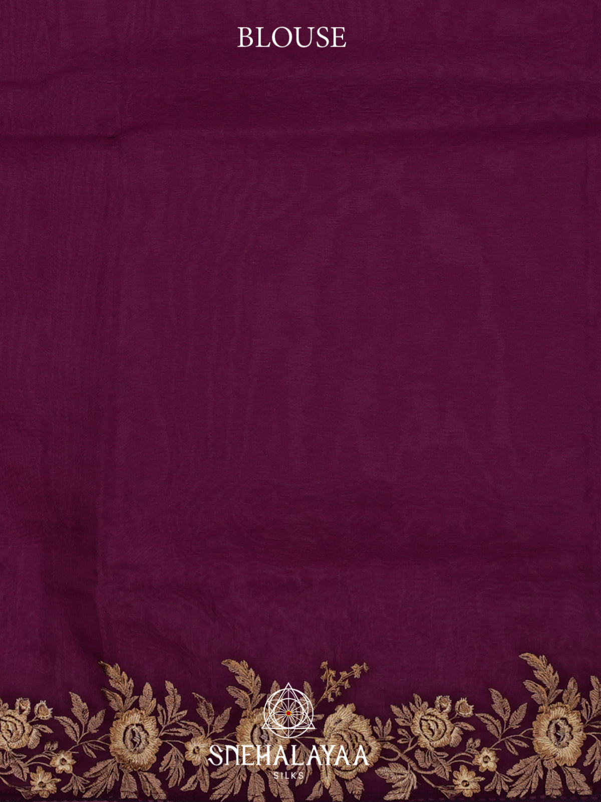 Purple Organza Saree