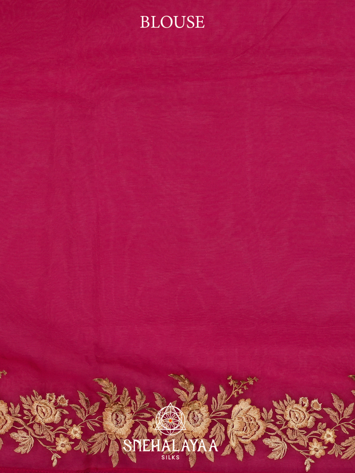 Magenta Organza Saree