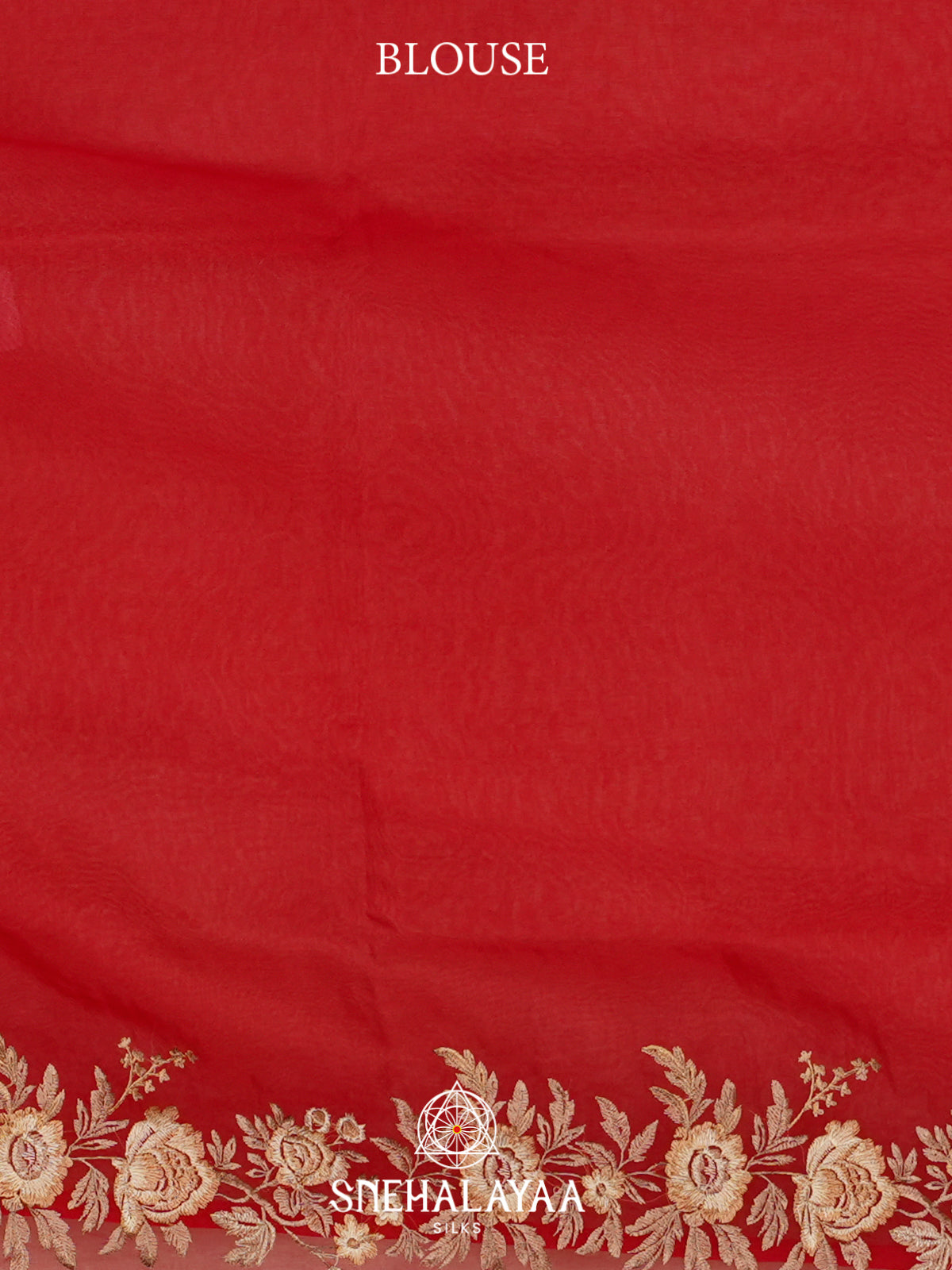 Red Organza Saree