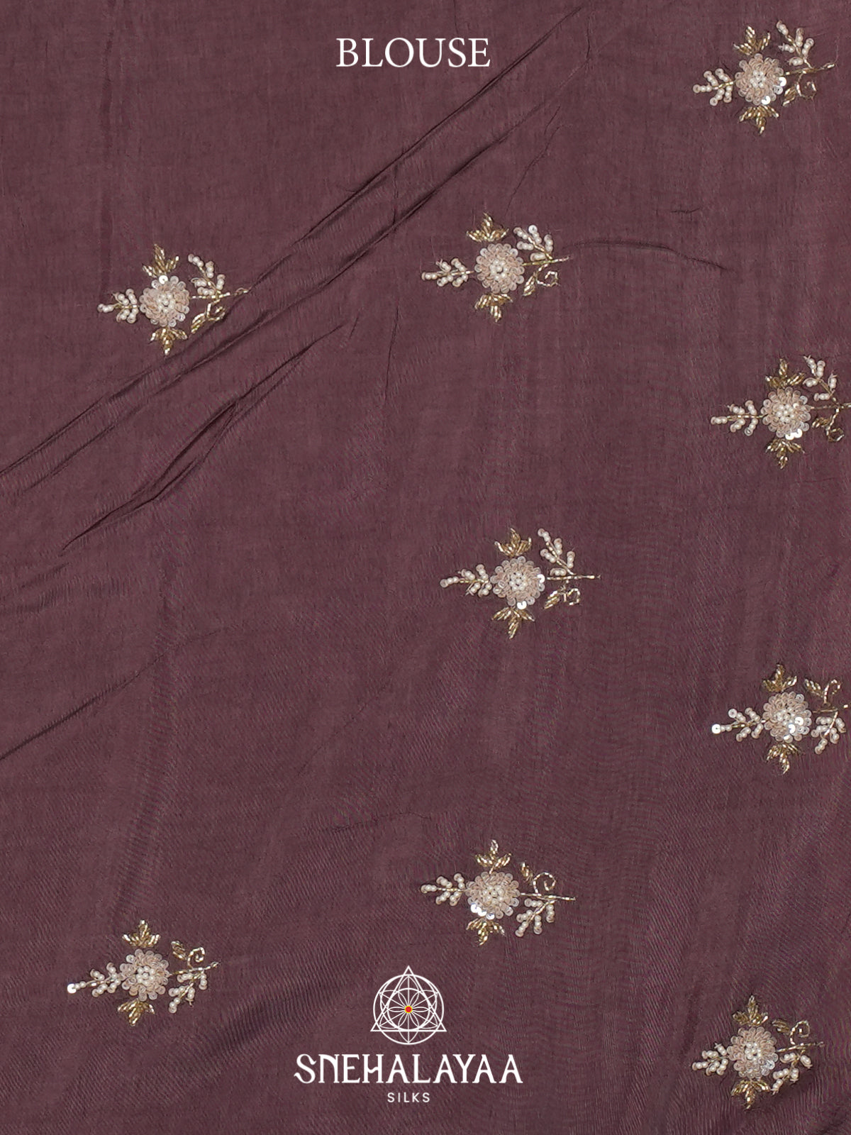 Mauve Organza Saree