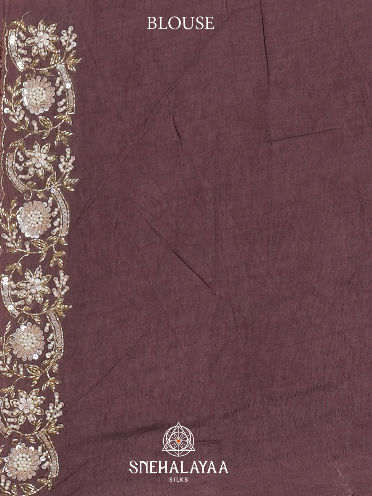 Mauve Organza Saree