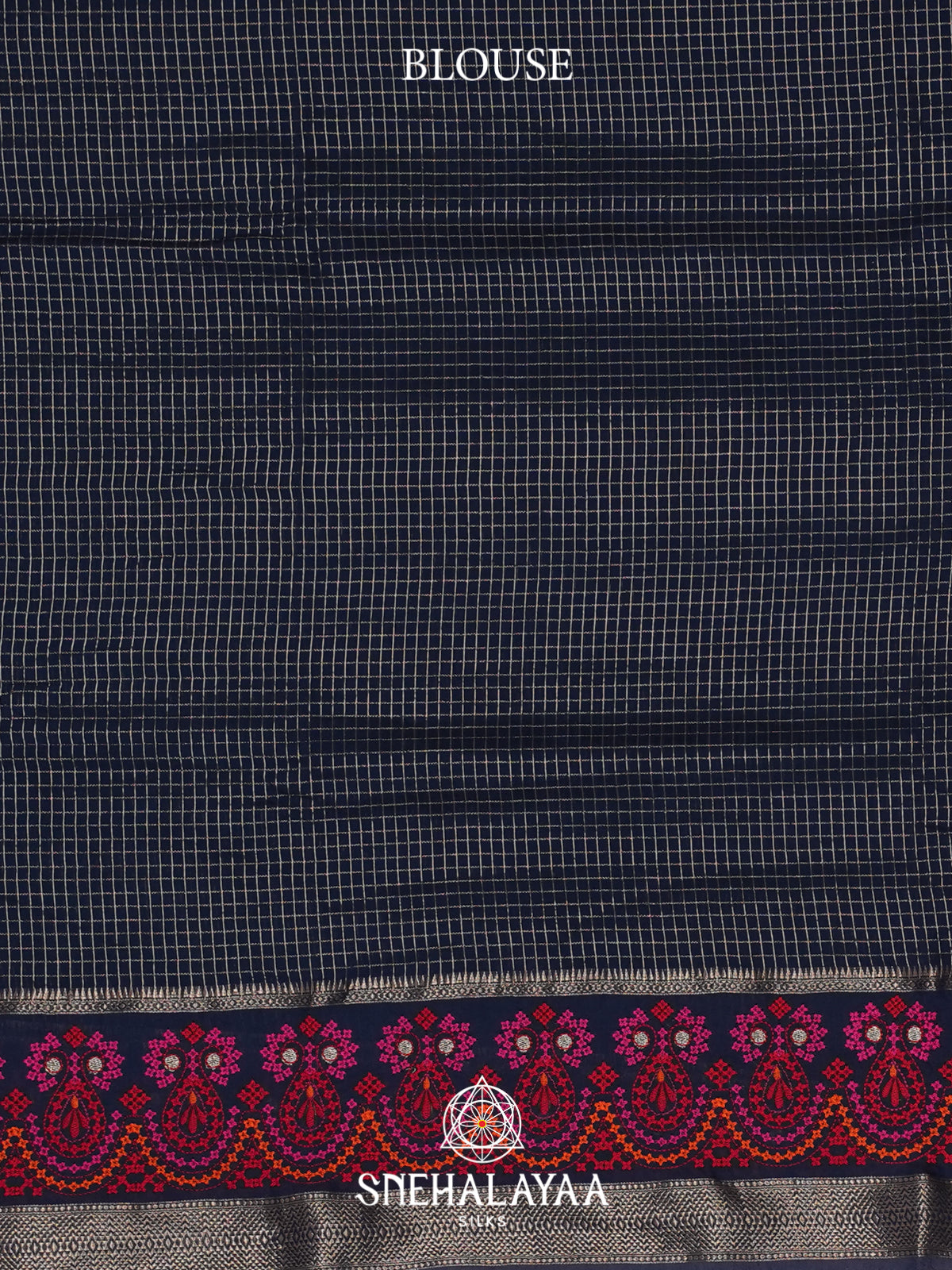Blue Chanderi Saree