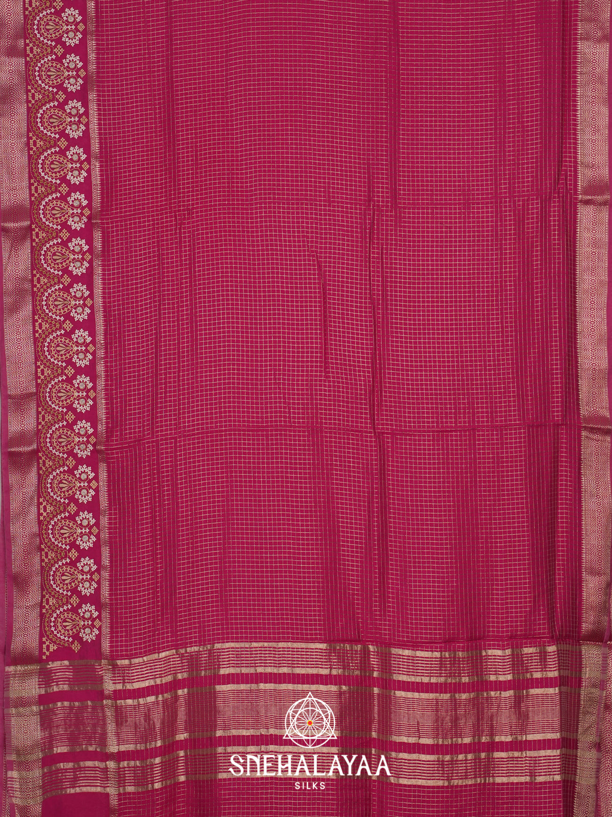 Pink Chanderi Saree