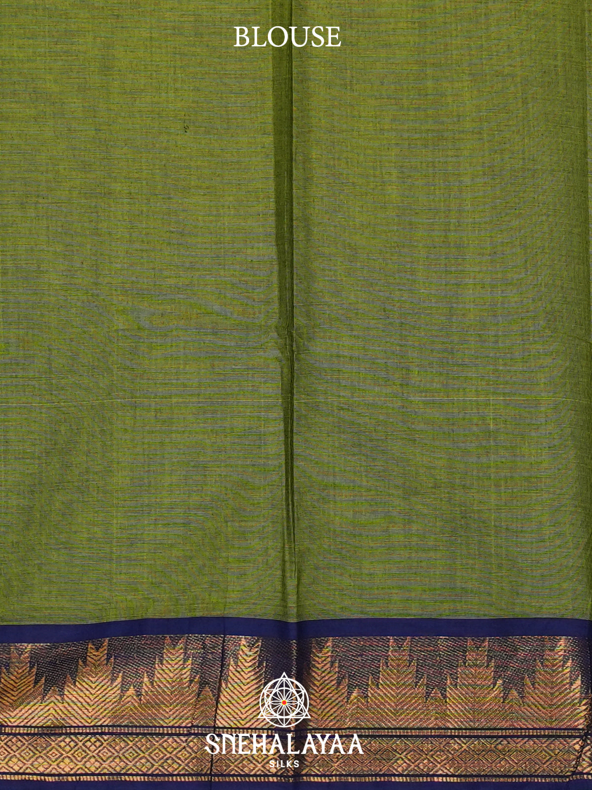 Olive Green Kanchi Cotton Saree