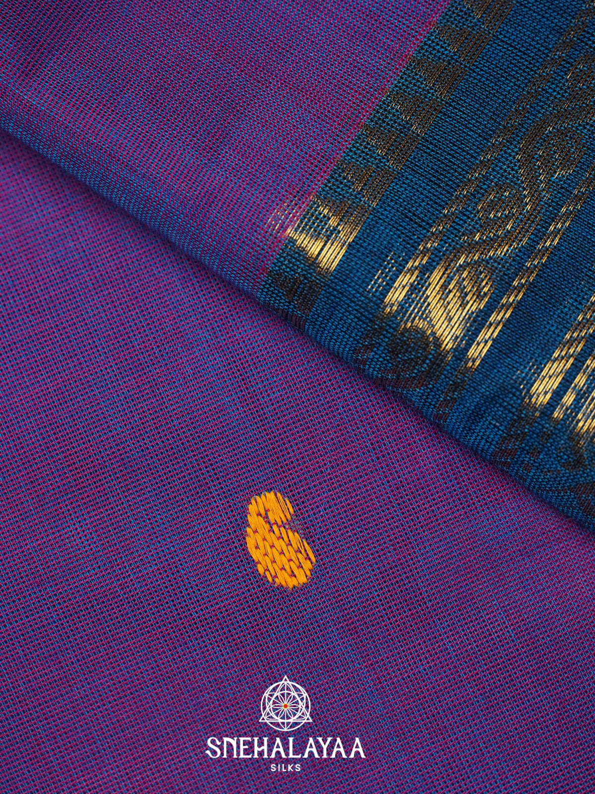 Violet Kanchi Cotton Saree