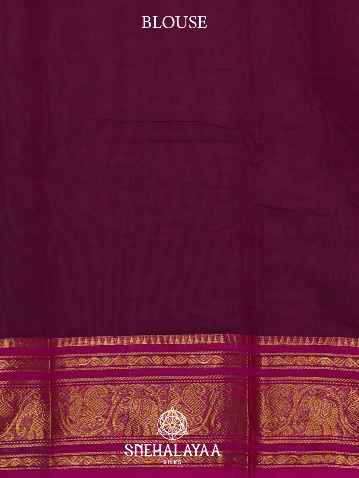 Maroon Kanchi Cotton Saree