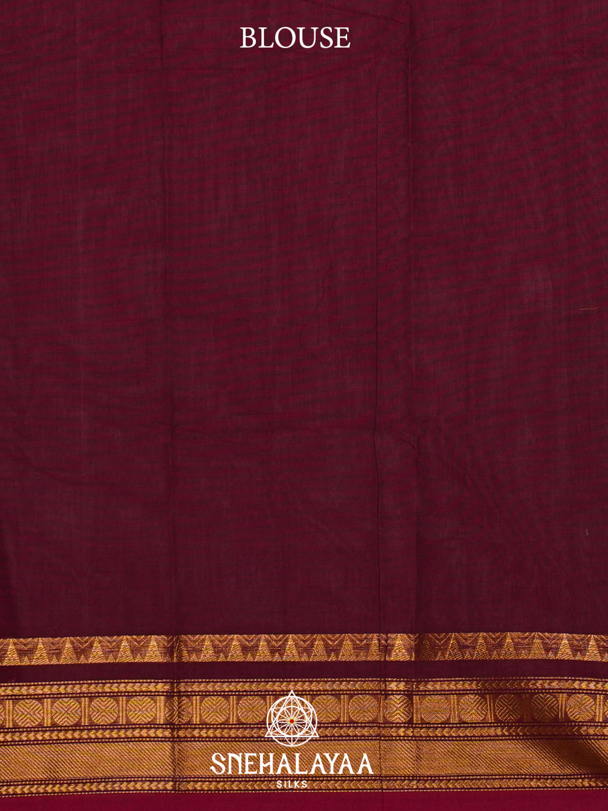 Maroon Kanchi Cotton Saree