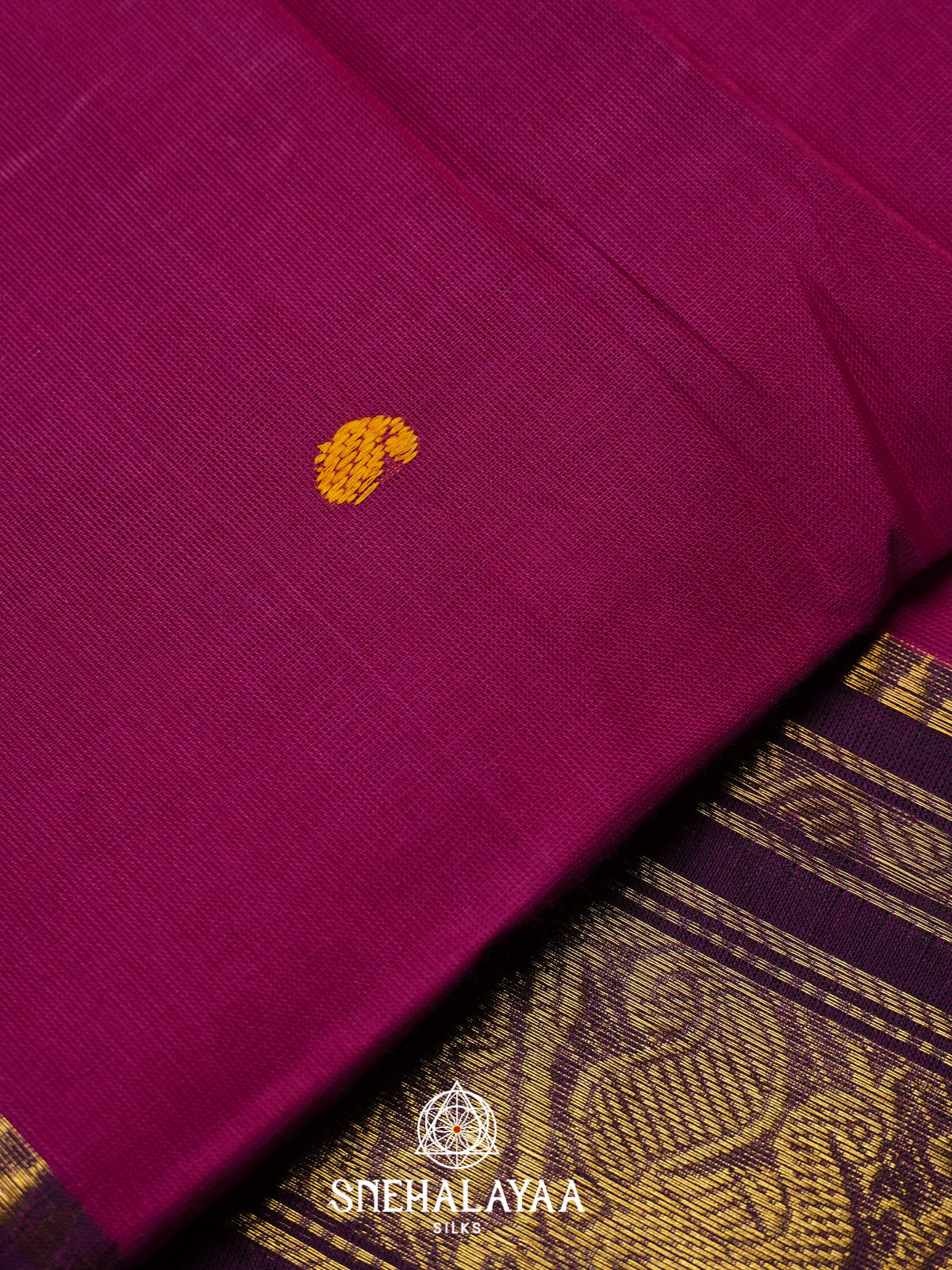 Purple Kanchi Cotton Saree