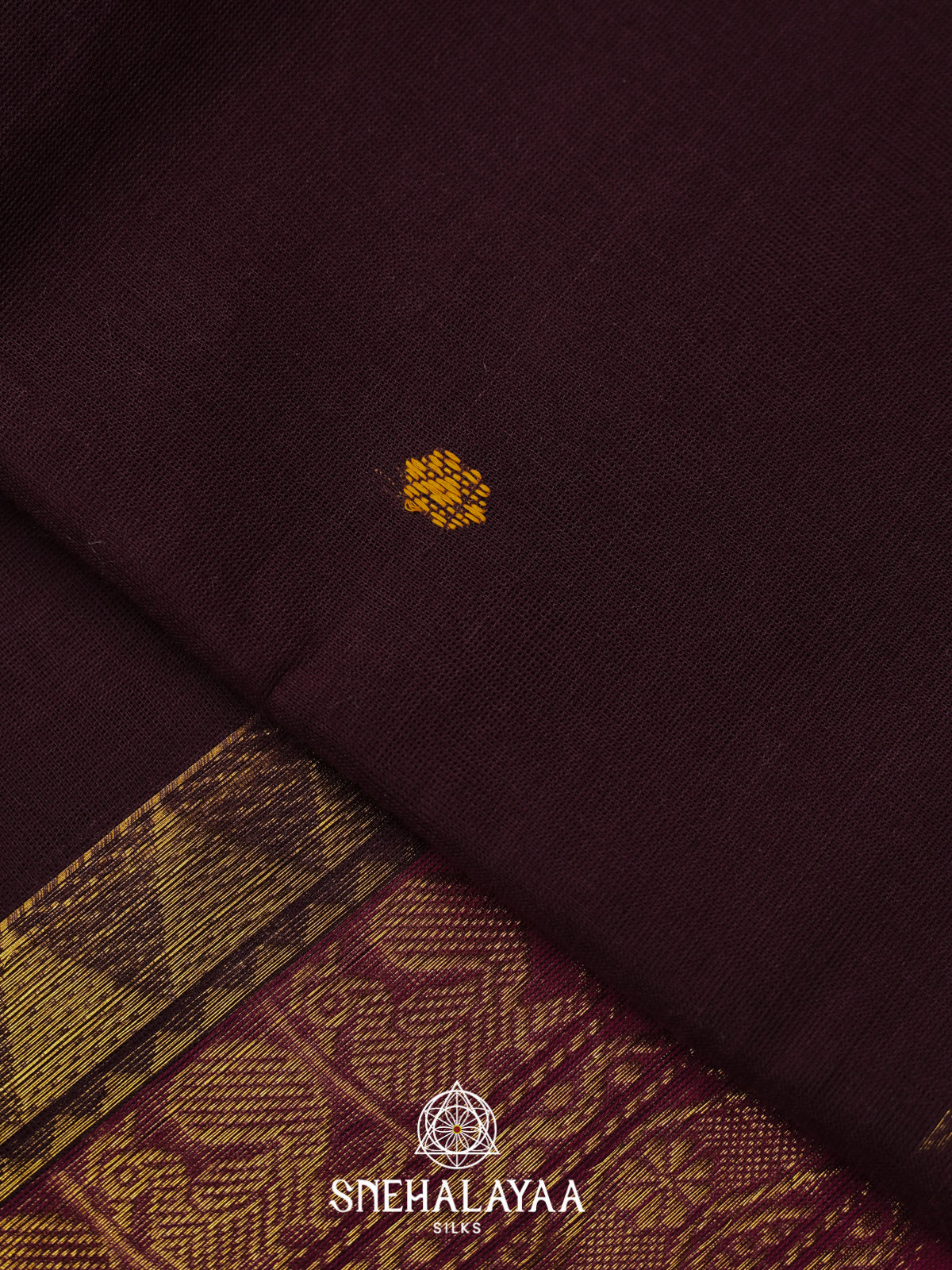 Coffee Brown Kanchi Cotton Saree