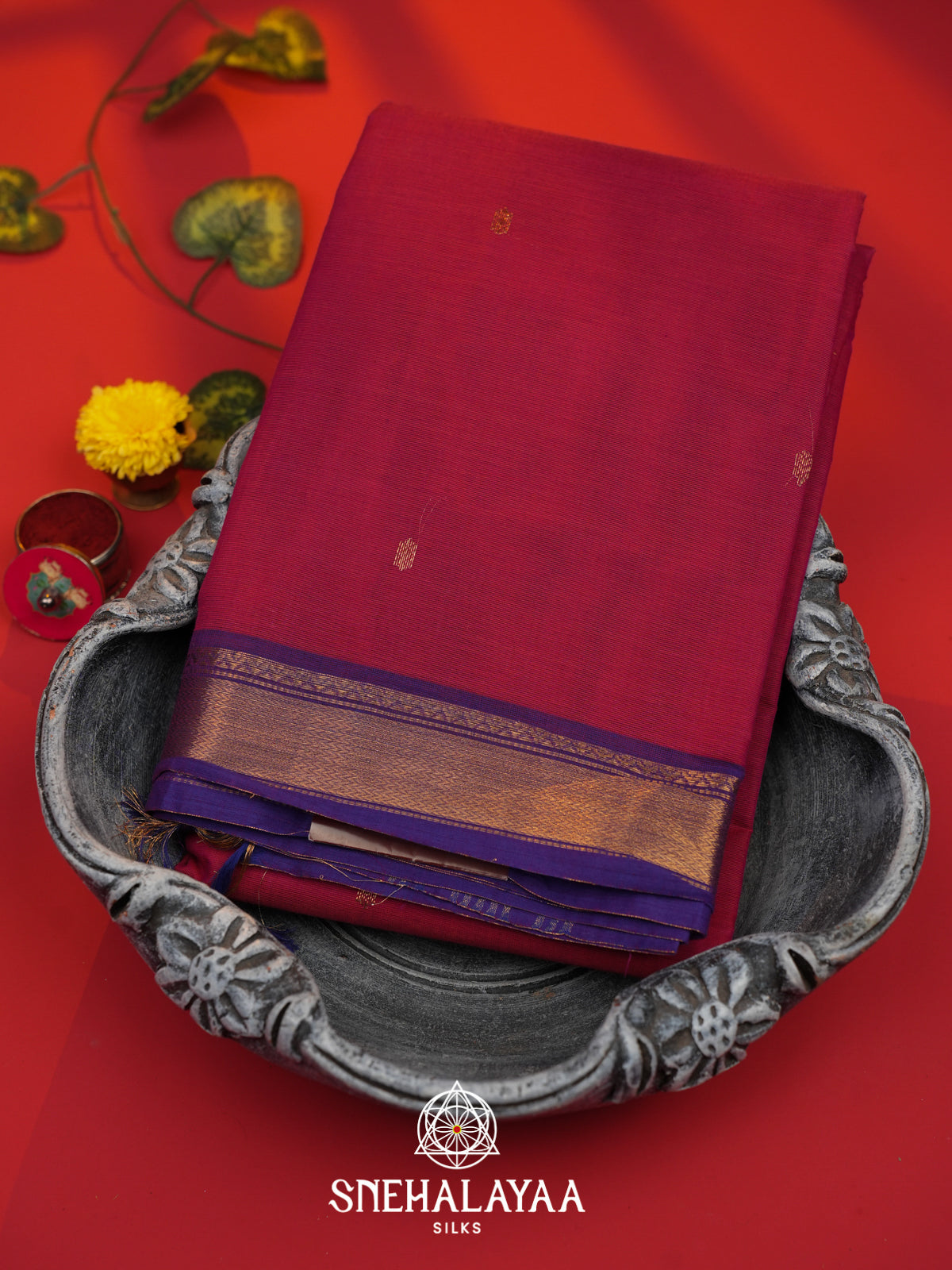 Rani Pink Kanchi Cotton Saree