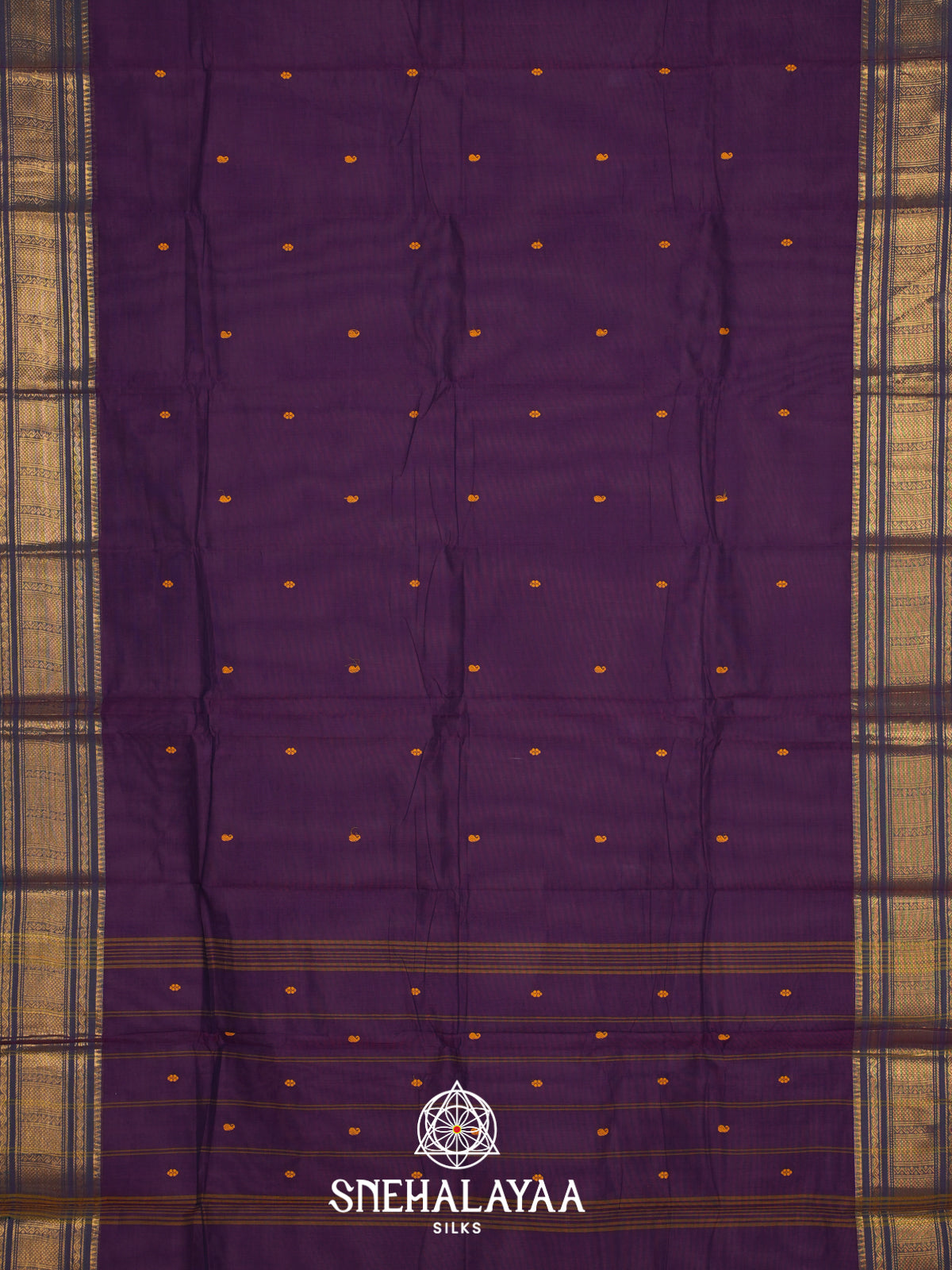 Violet Kanchi Cotton Saree