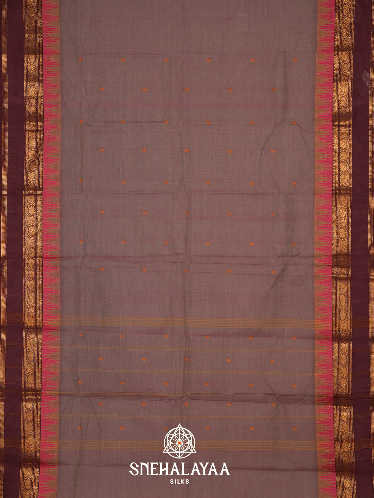 Grey Kanchi Cotton Saree