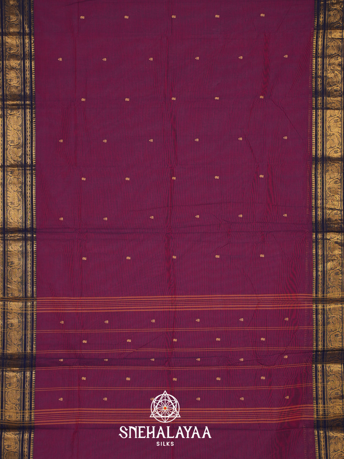 Purple Kanchi Cotton Saree