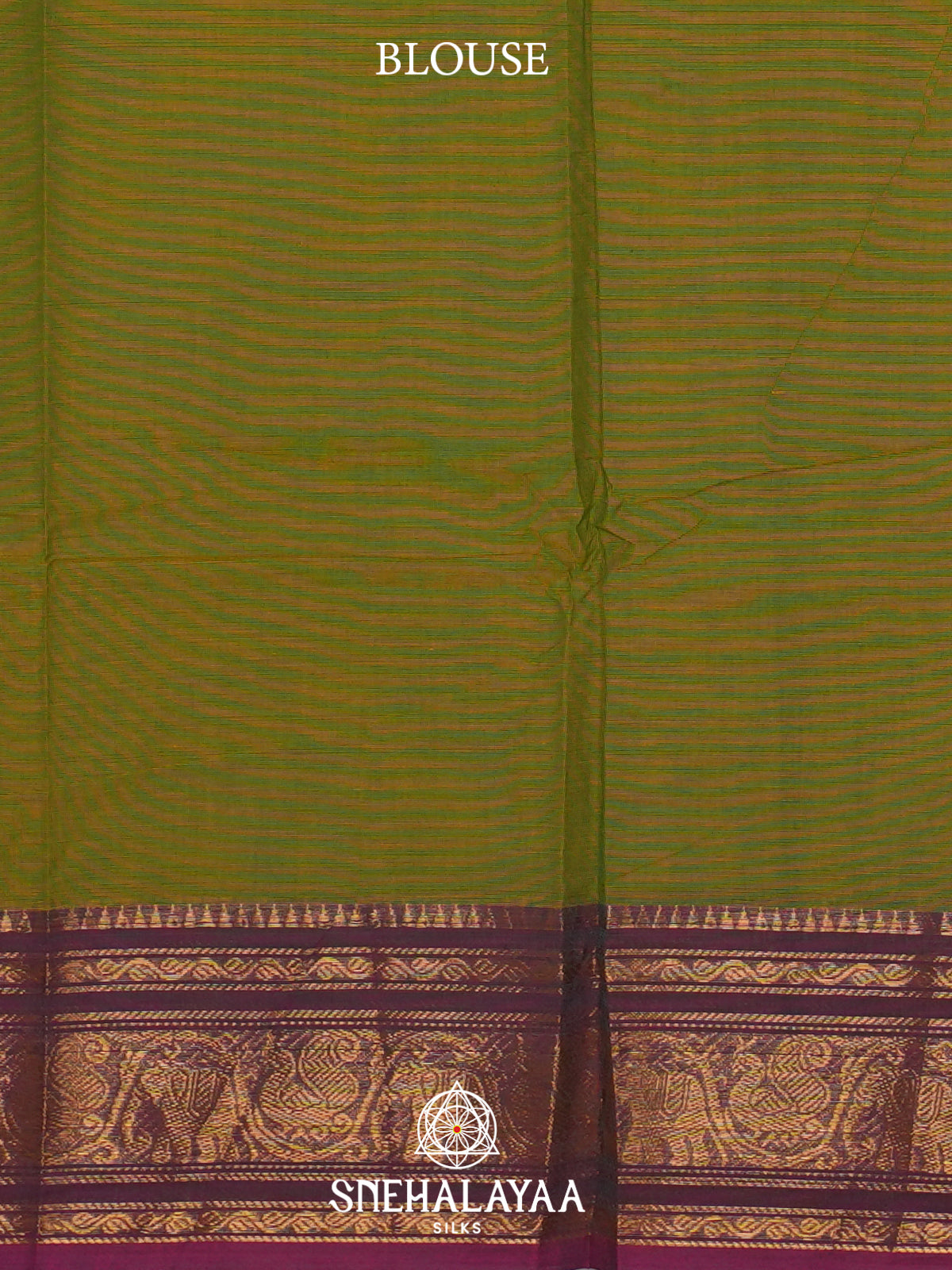 Mehendi Green Kanchi Cotton Saree