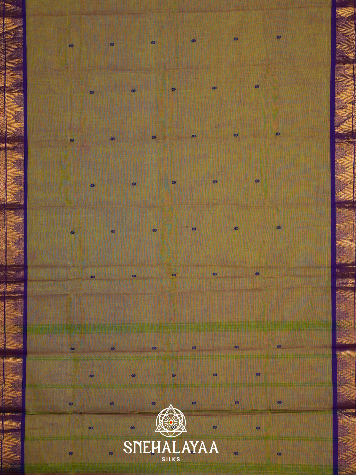 Mehendi Green Kanchi Cotton Saree