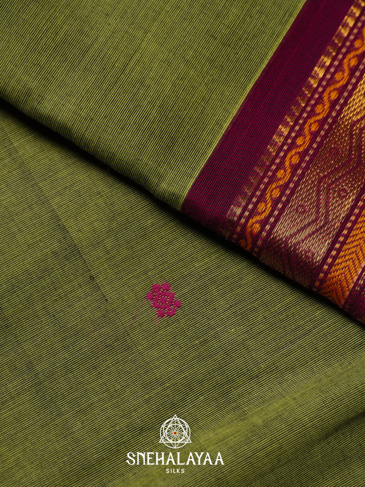 Green Kanchi Cotton Saree
