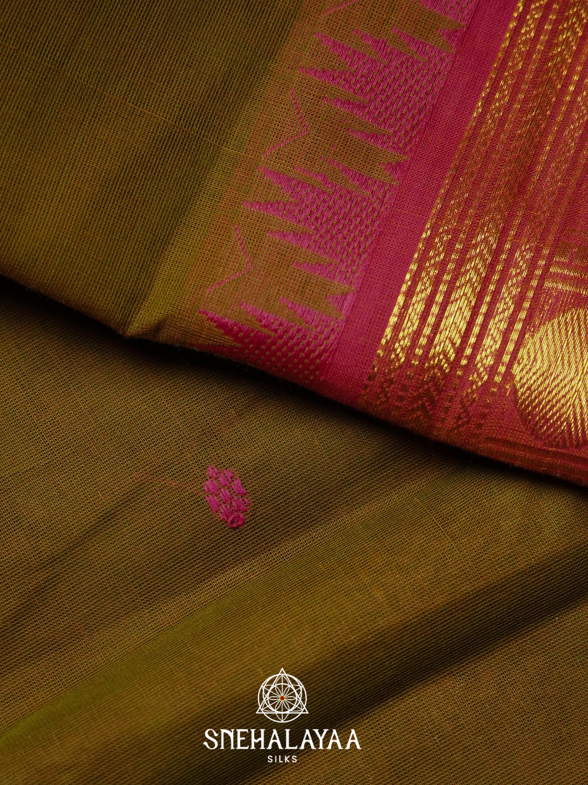 Brown Kanchi Cotton Saree