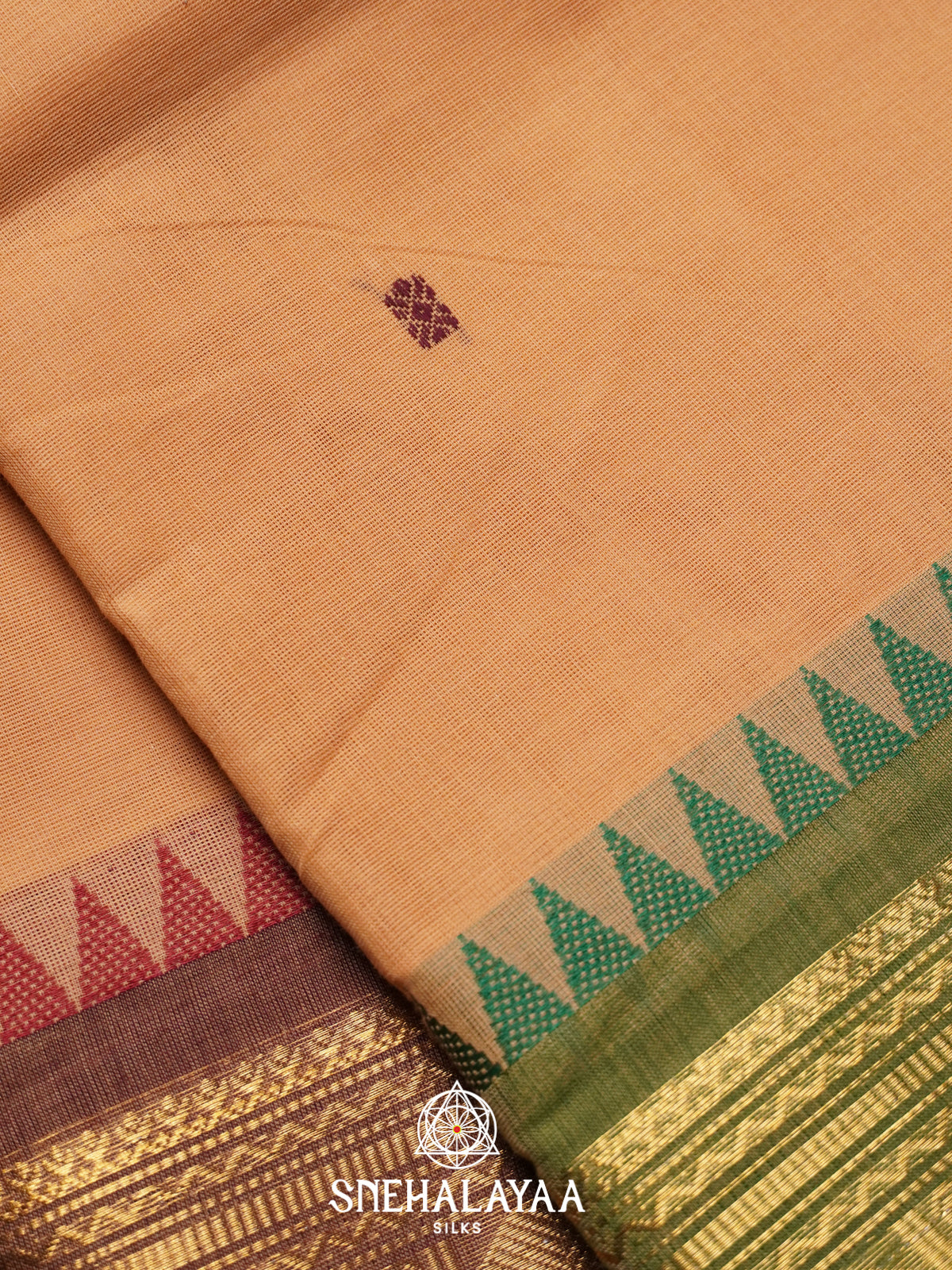 Beige Kanchi Cotton Saree