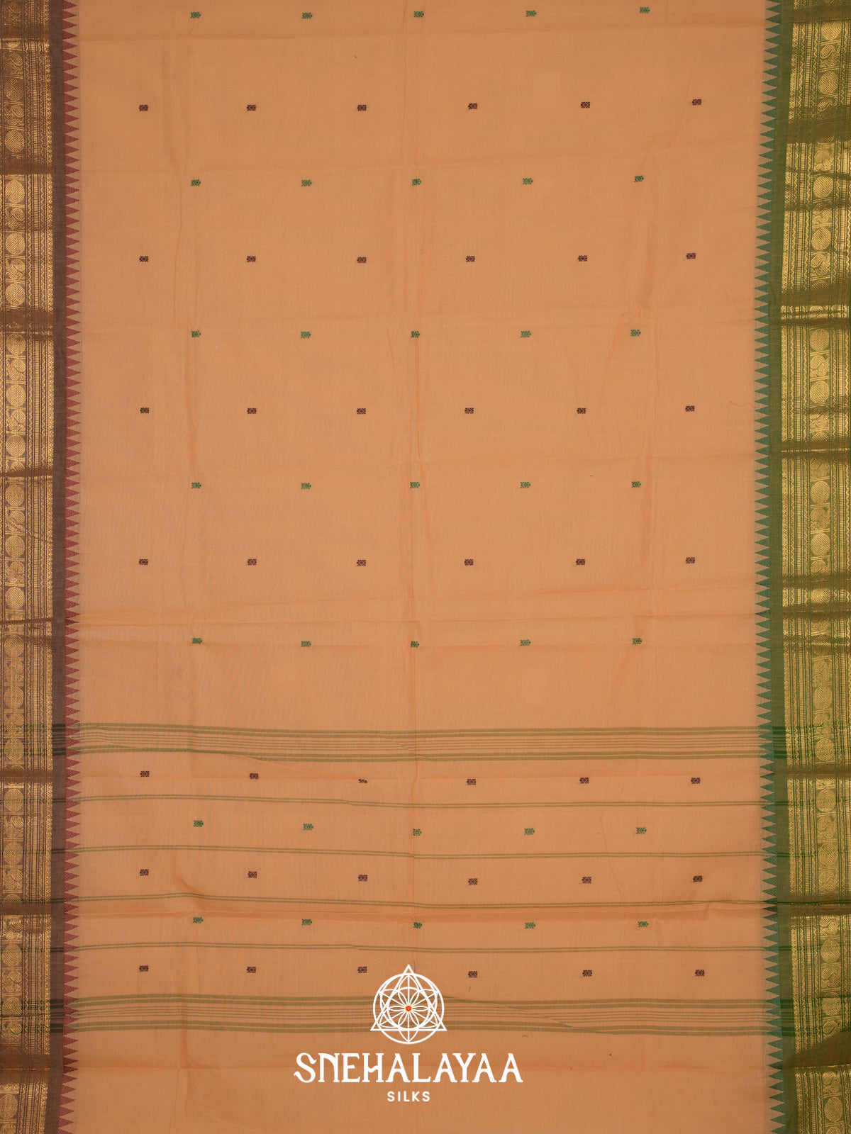 Beige Kanchi Cotton Saree