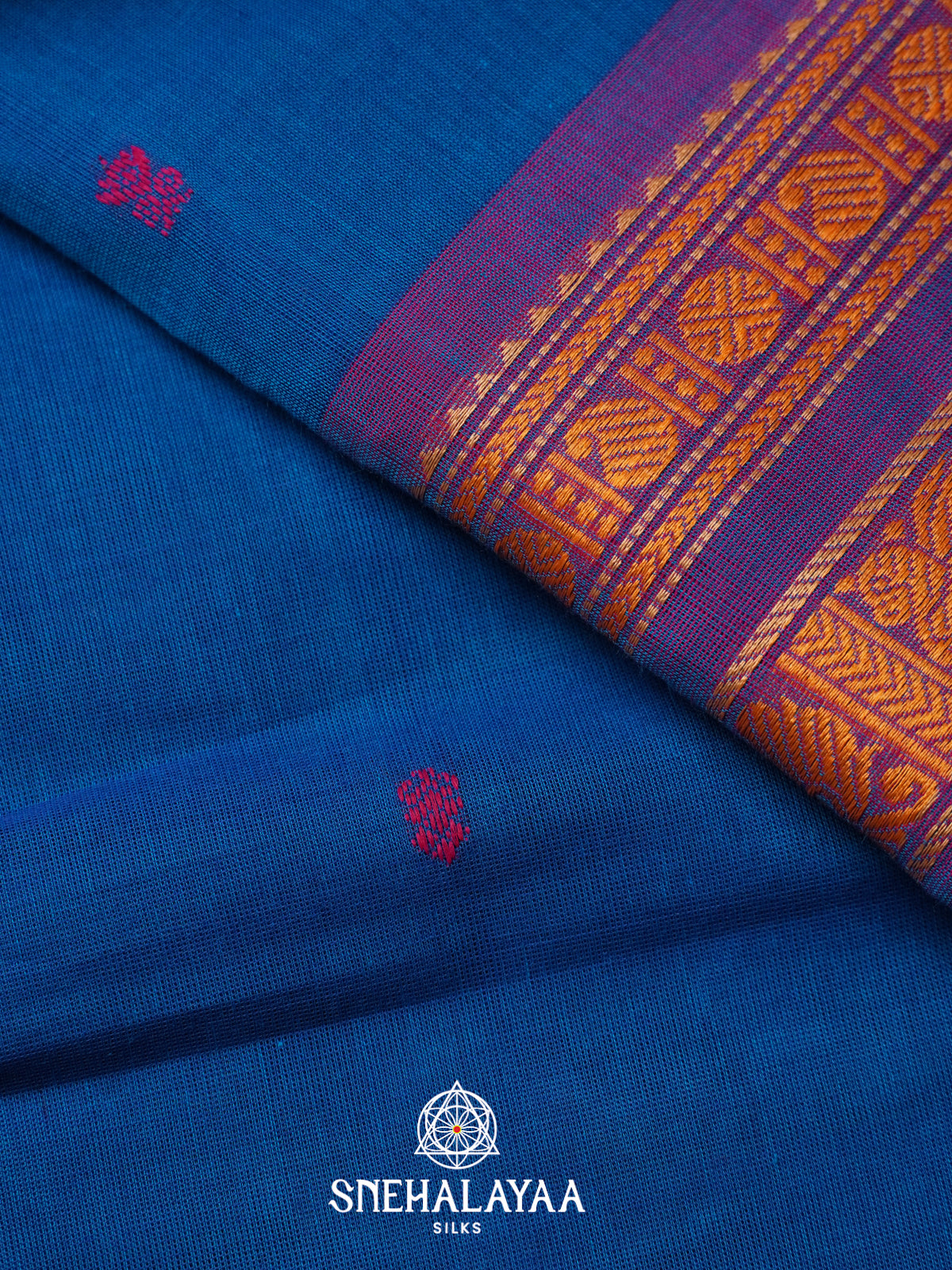 Blue Kanchi Cotton Saree