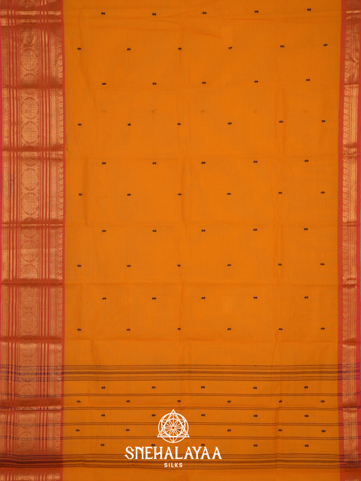 Yellow Kanchi Cotton Saree