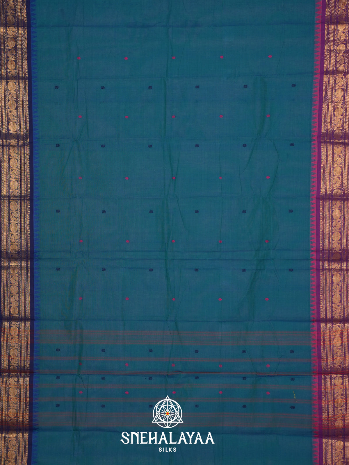 Blue Kanchi Cotton Saree