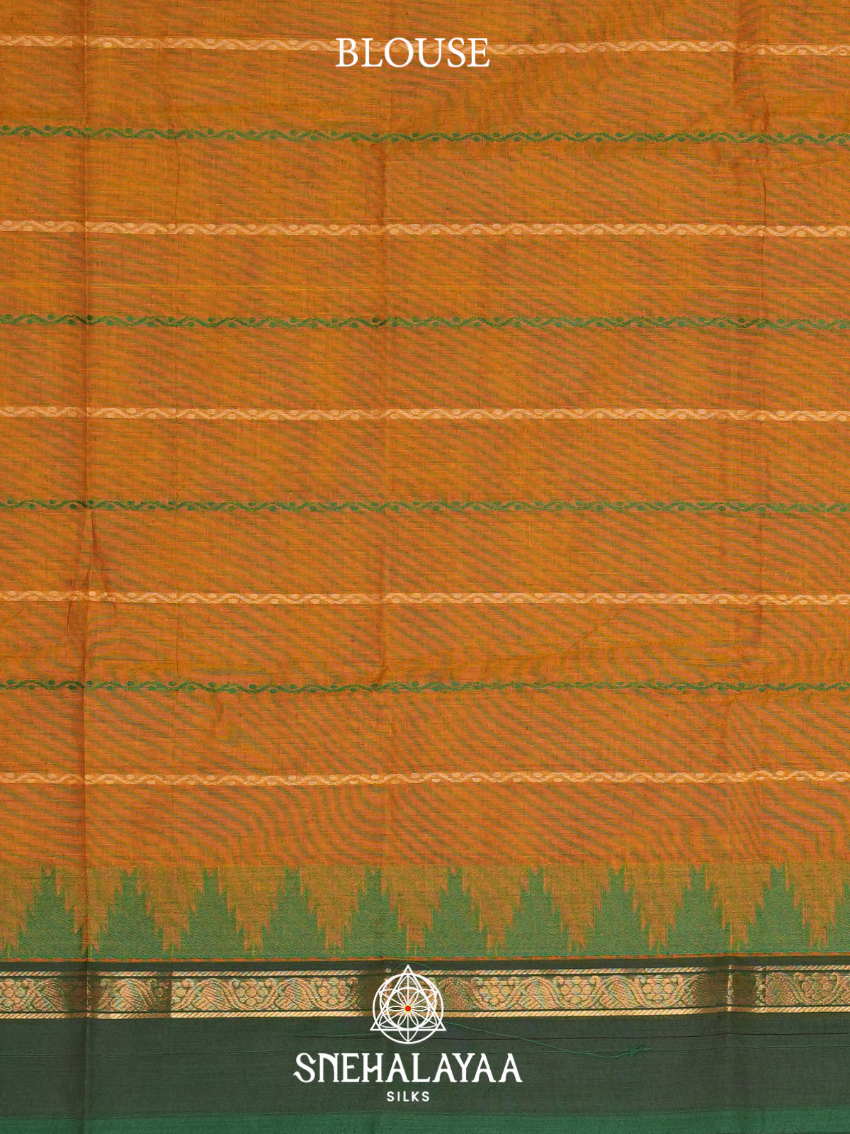 Mustard Yellow  Kanchi Cotton Saree
