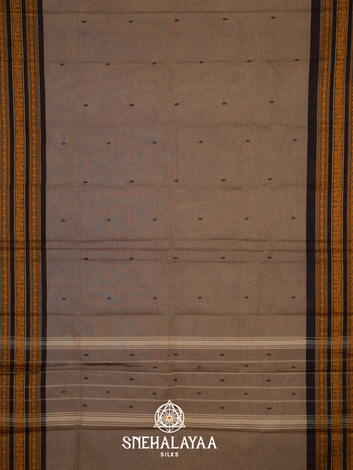 Grey  Kanchi Cotton Saree