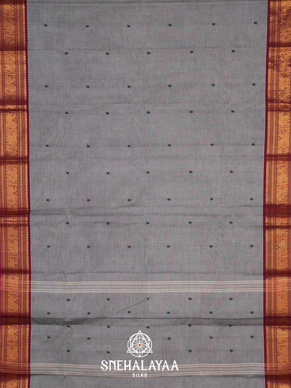 Grey Kanchi Cotton Saree