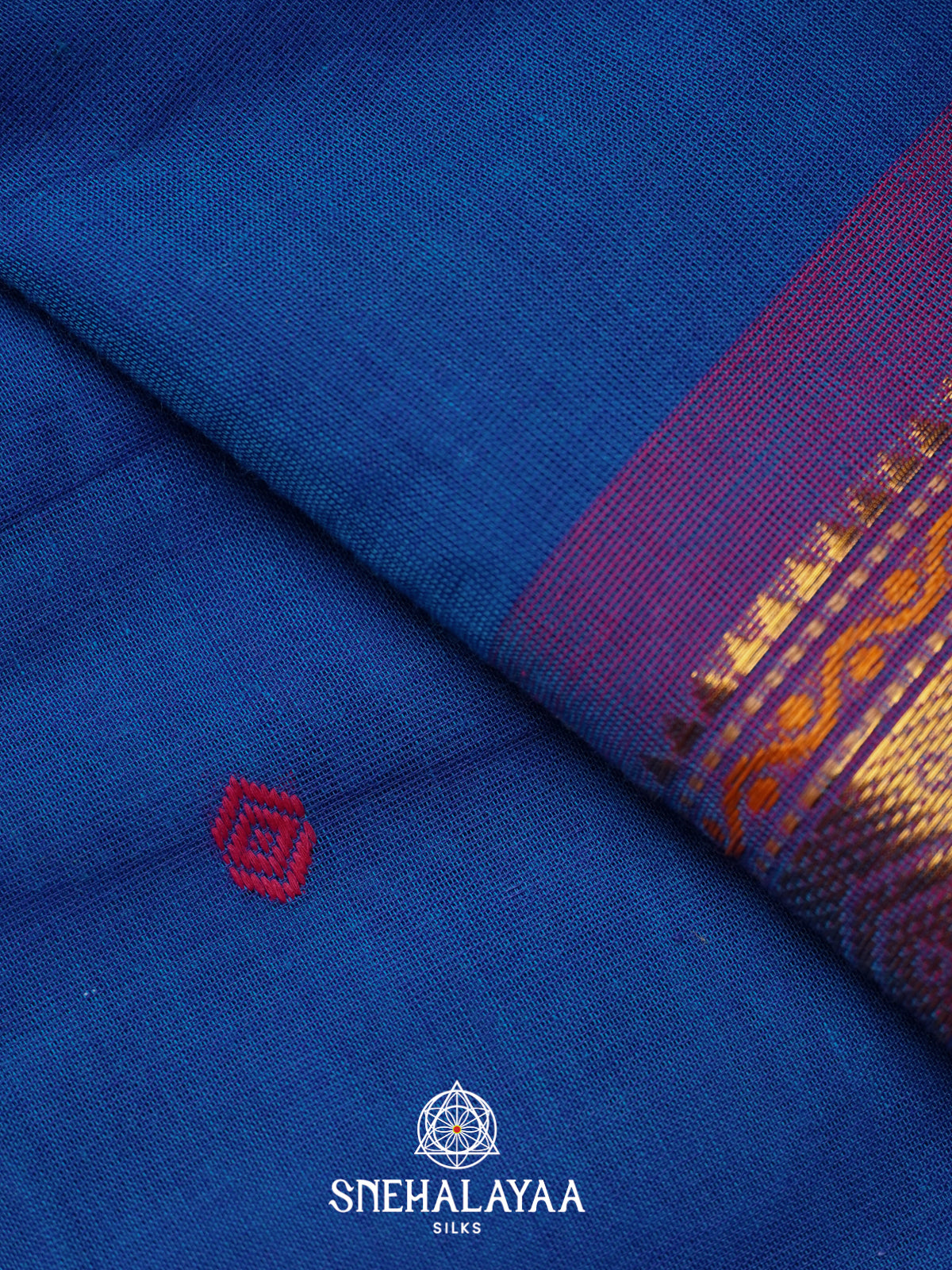 Blue Kanchi Cotton Saree