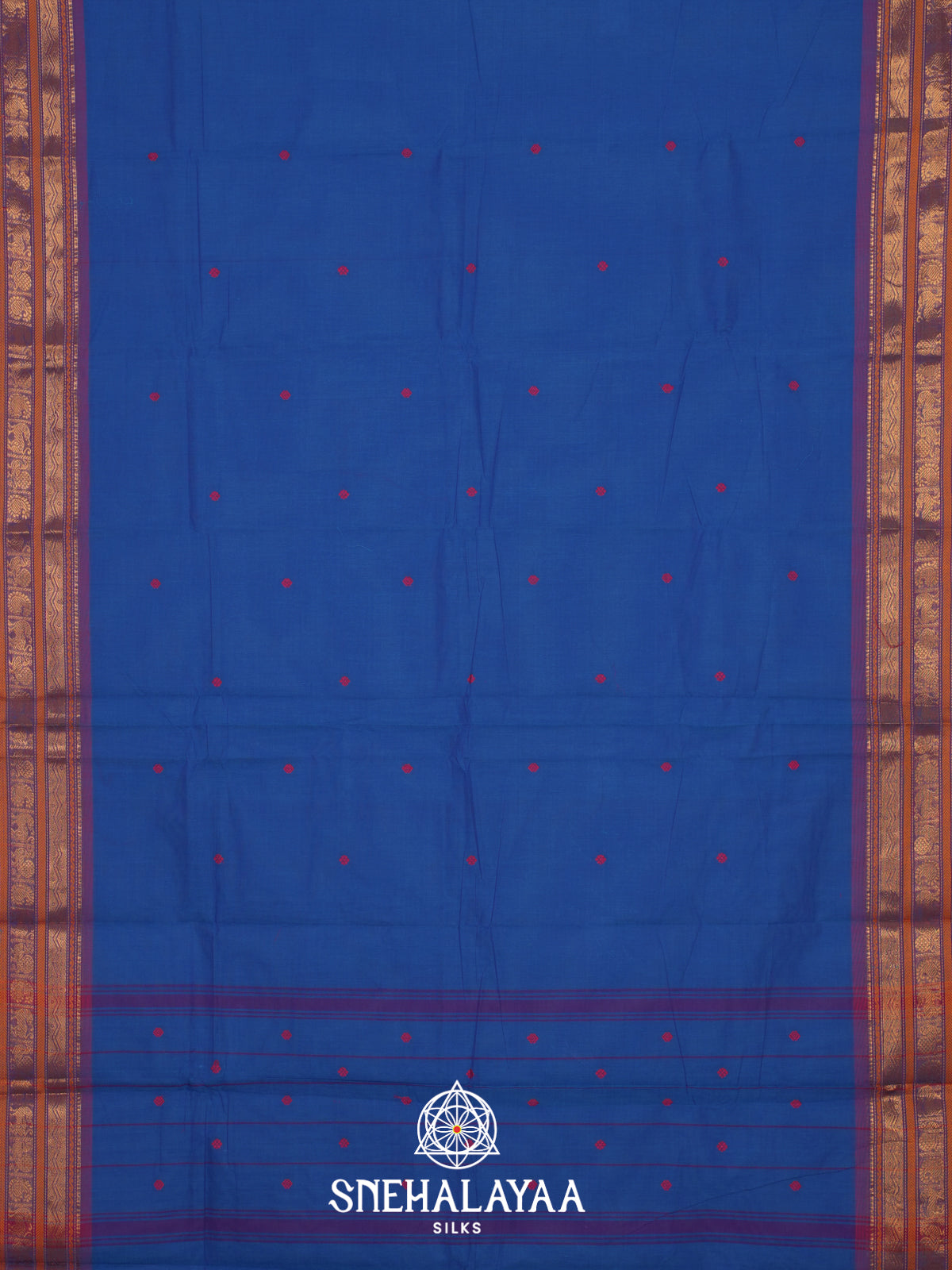 Blue Kanchi Cotton Saree