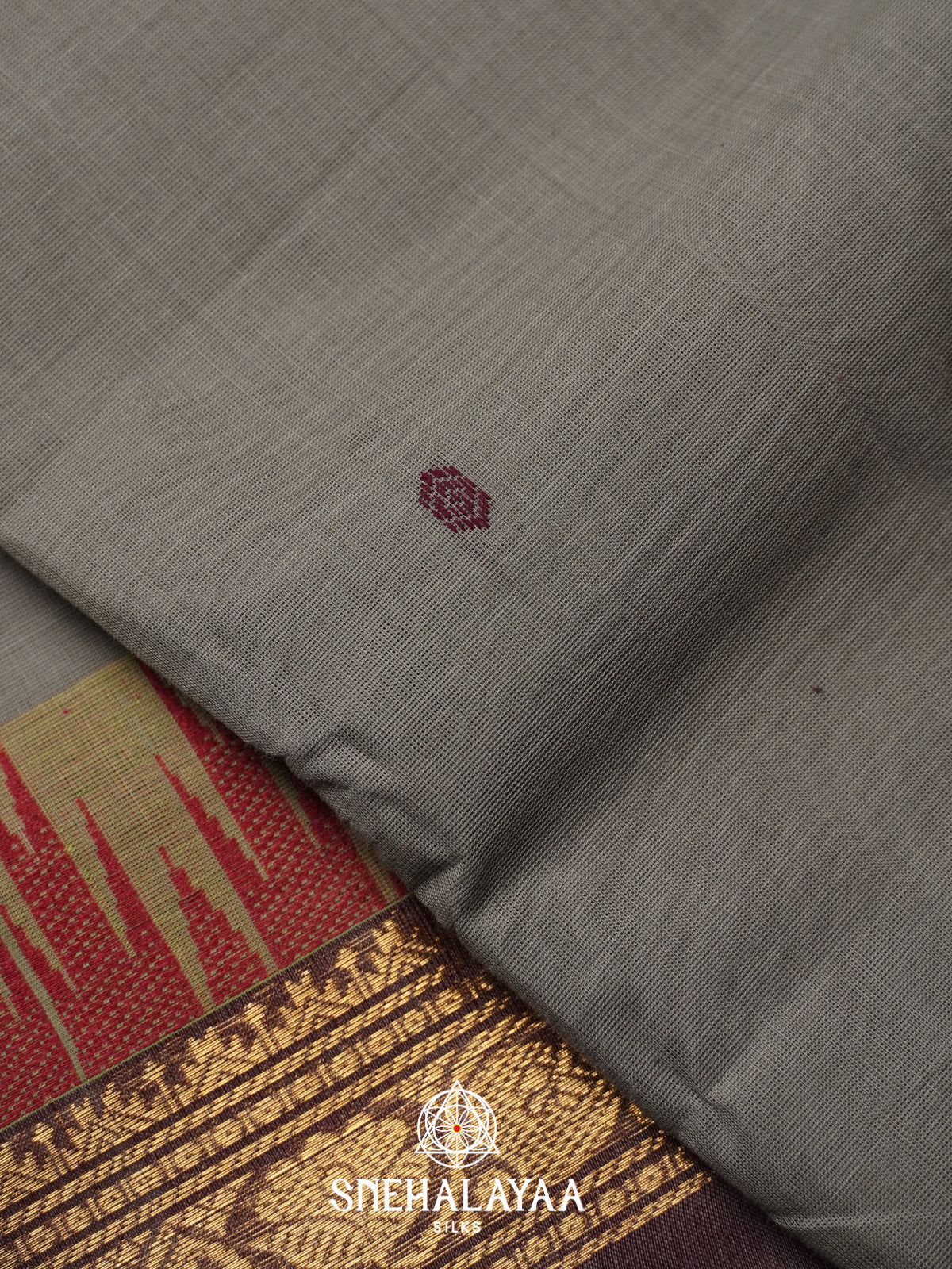 Grey Kanchi Cotton Saree