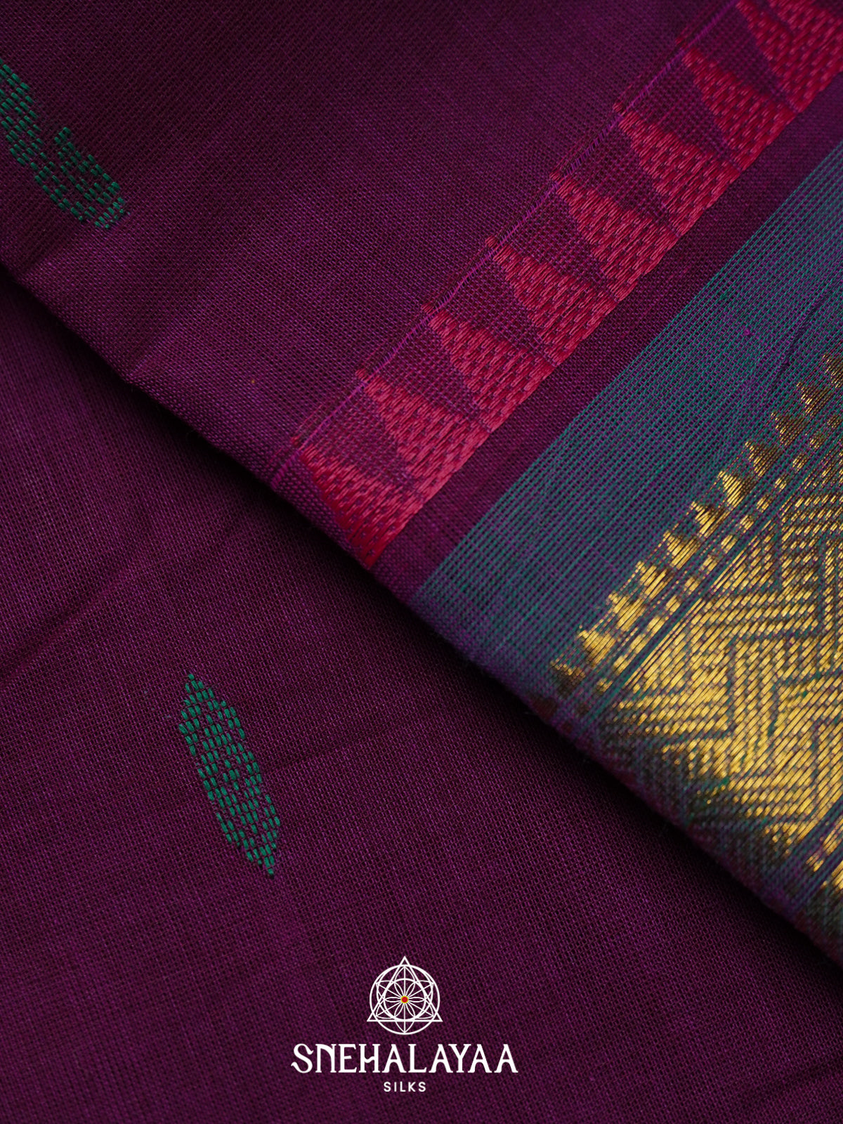Purple Kanchi Cotton Saree